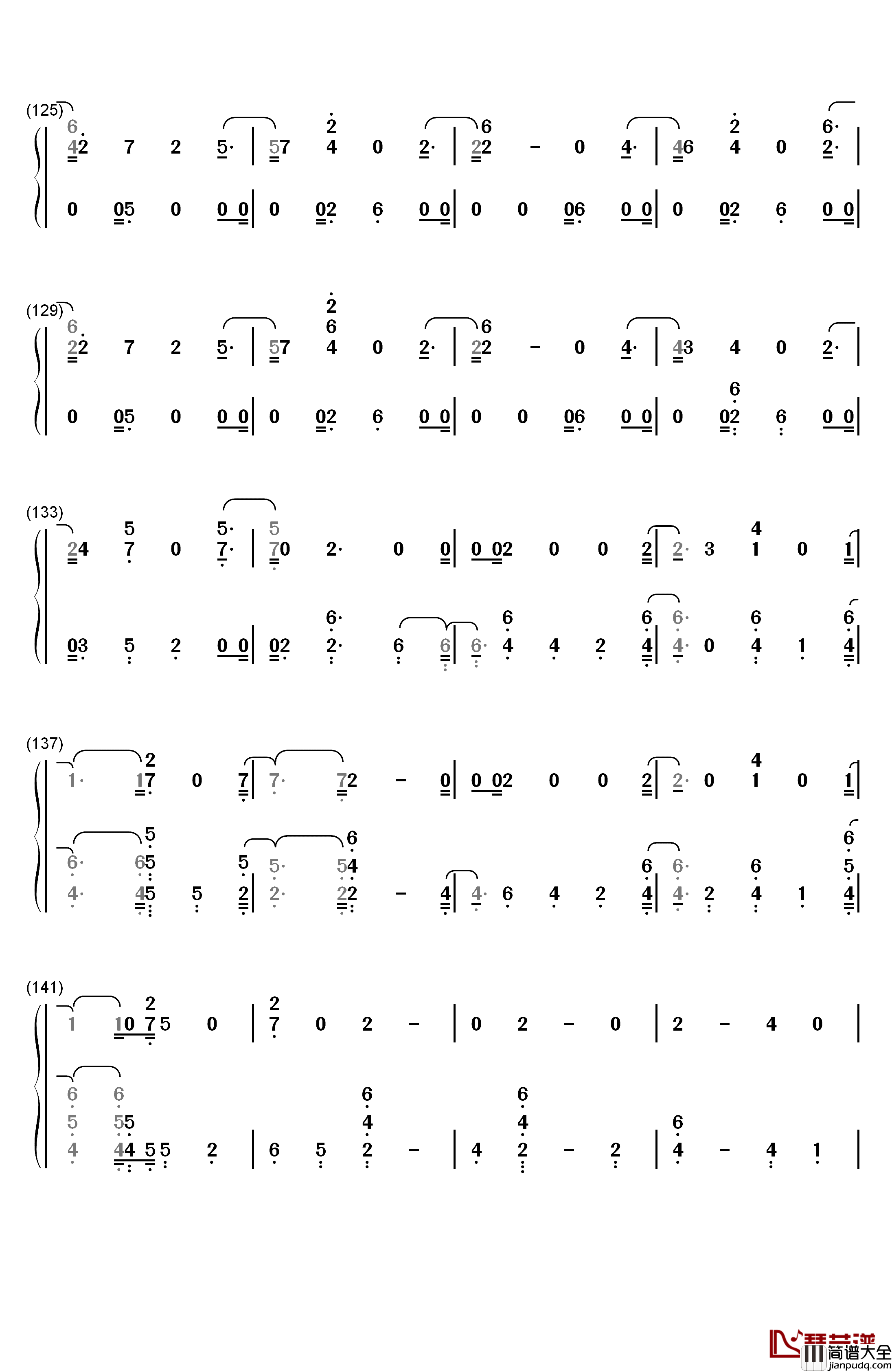 Sour_Diesel钢琴简谱_数字双手_ZAYN