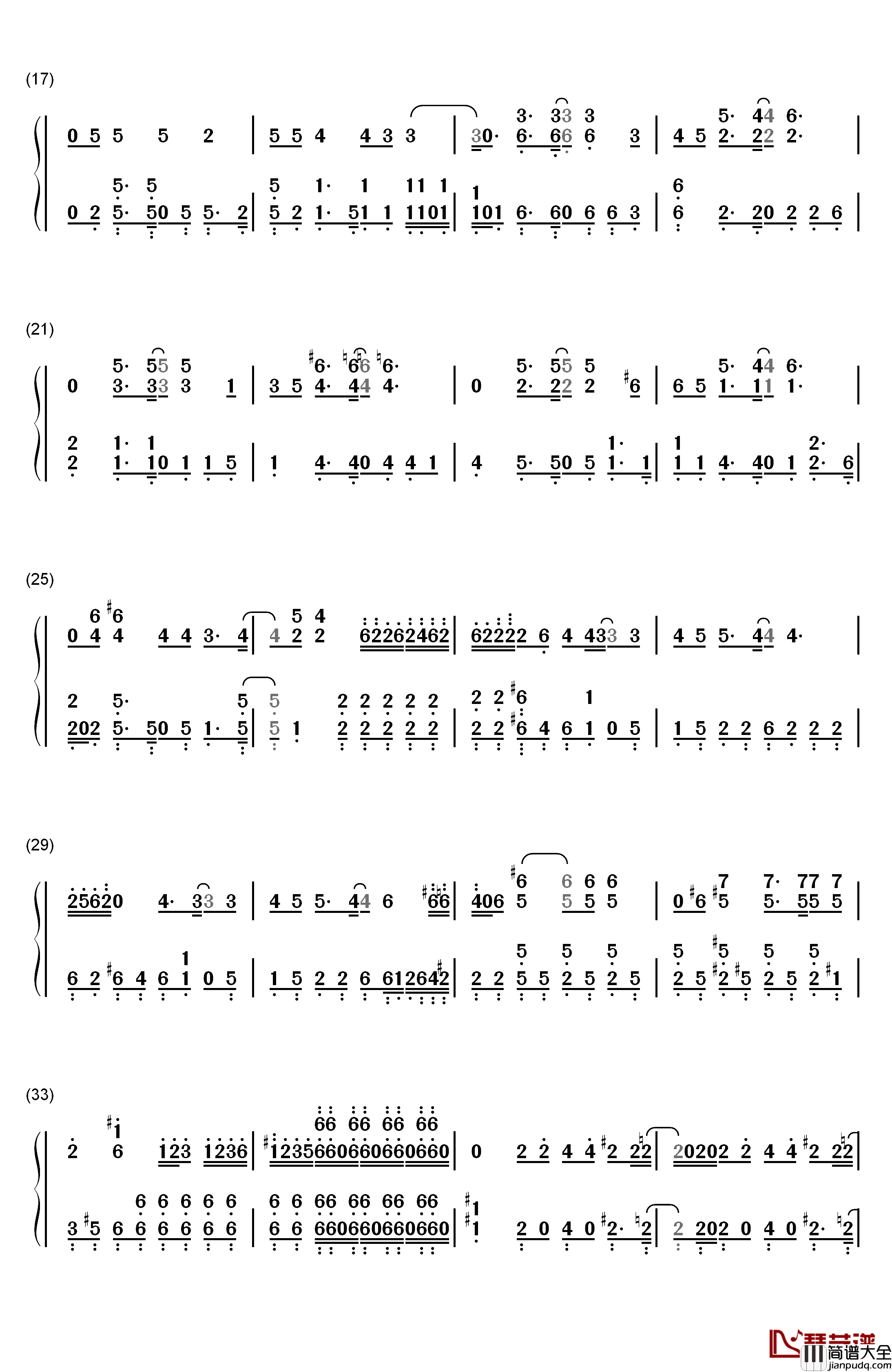 Steppin'_Out钢琴简谱_数字双手_FLOW