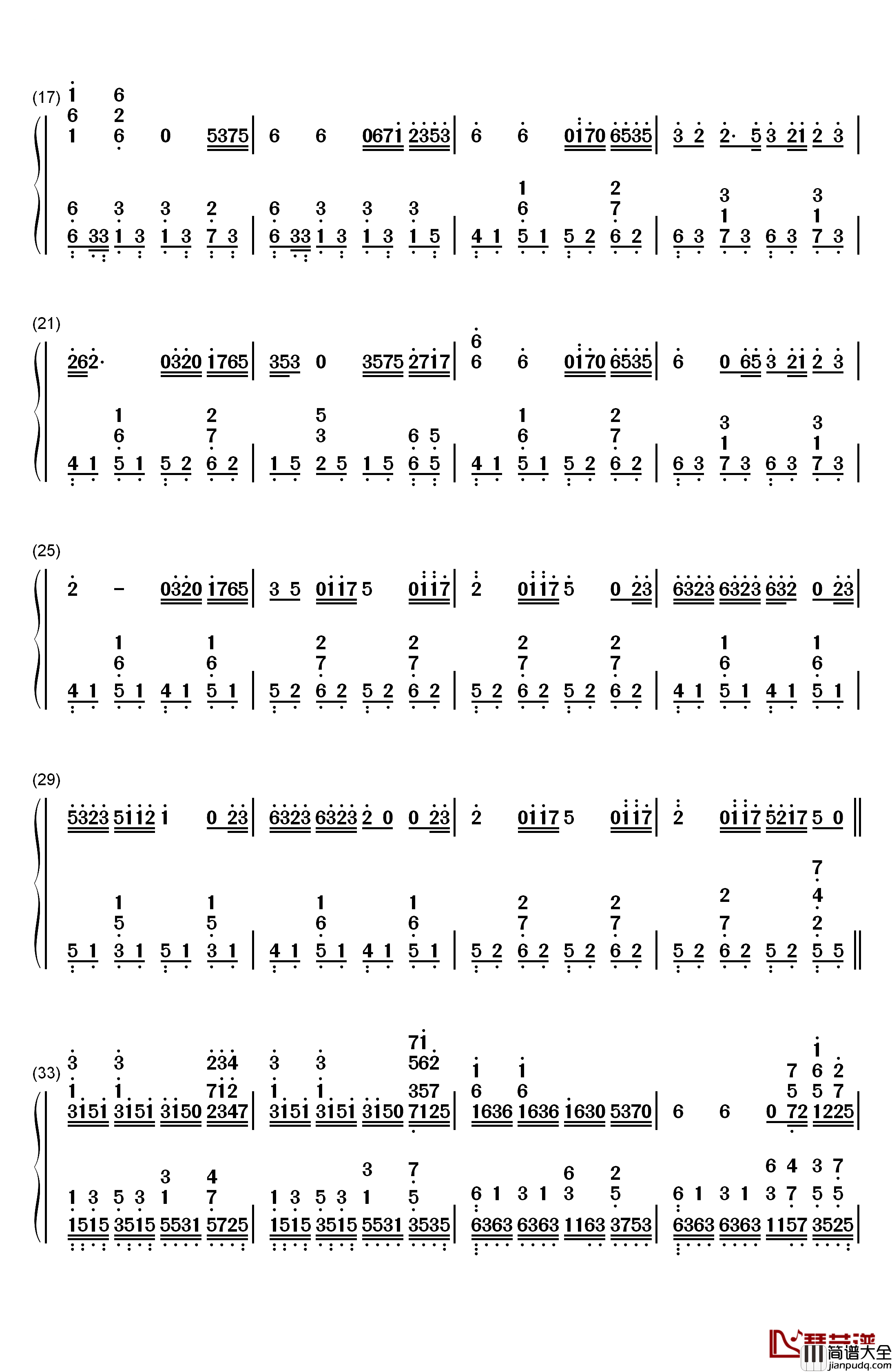 和兰花一起钢琴简谱_数字双手_Yanni__雅尼