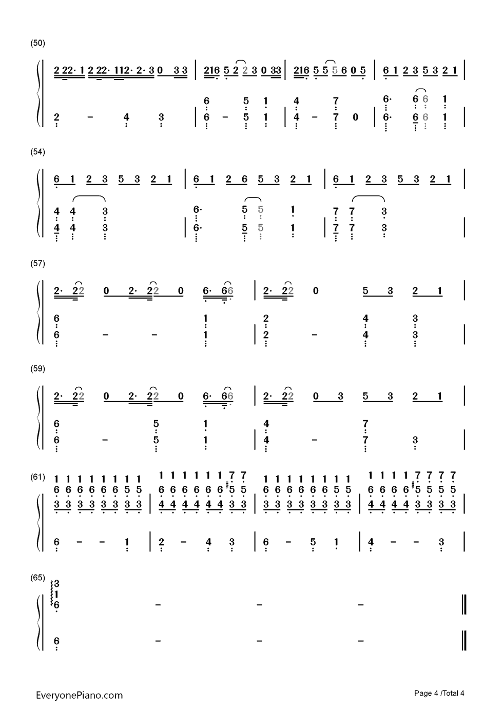 Be_My_Baby钢琴简谱_数字双手_Ariana_Grande