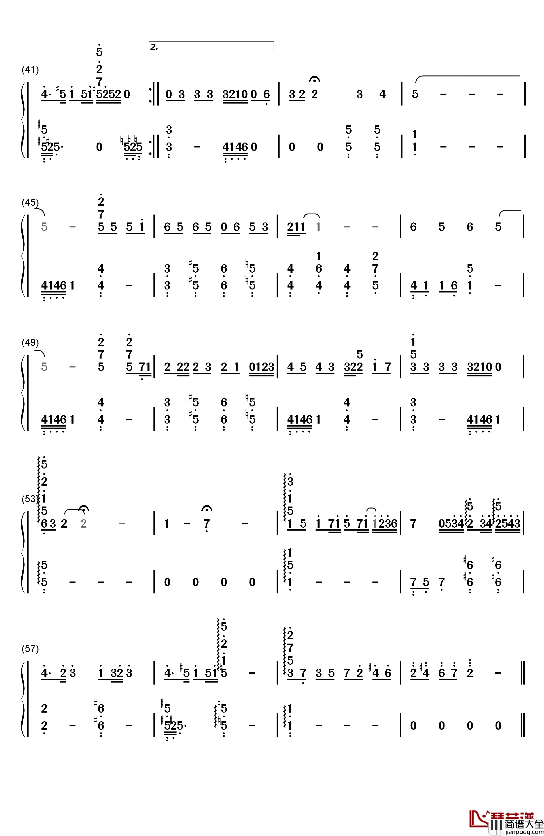 Ocean_Deep钢琴简谱_数字双手_林志炫