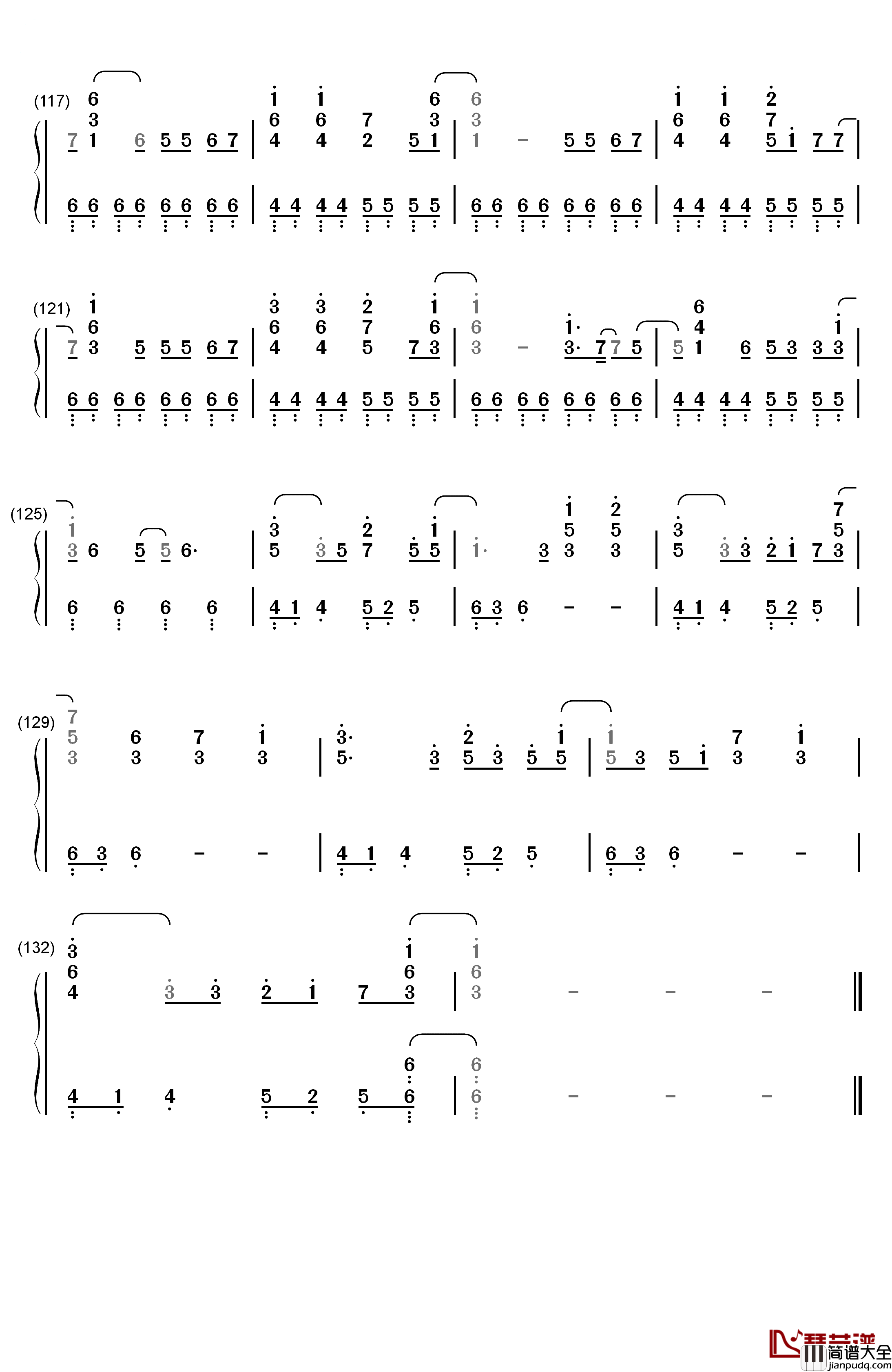 Haru_Haru钢琴简谱_数字双手_Big_Bang