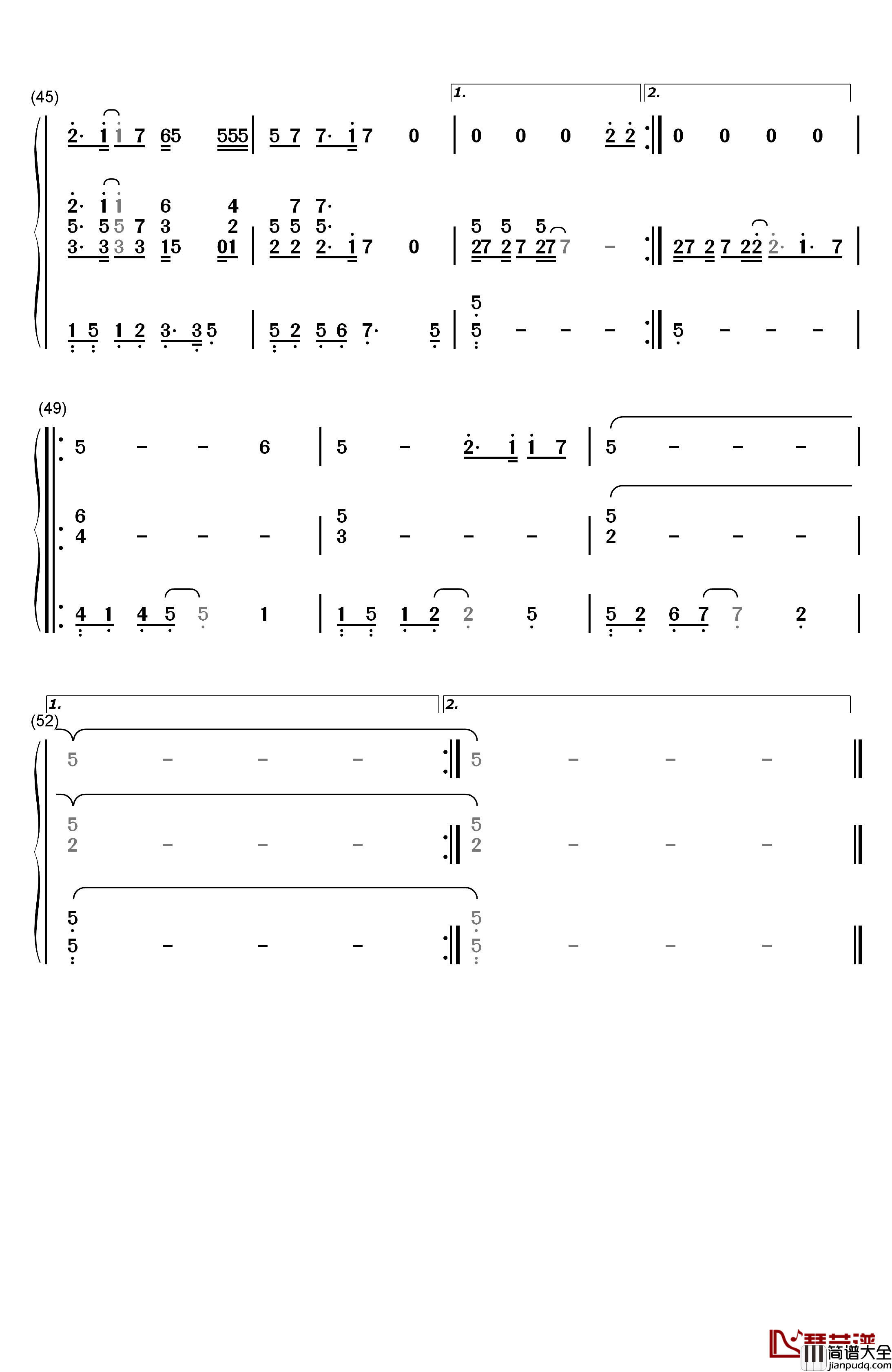 Strong钢琴简谱_数字双手_London_Grammar