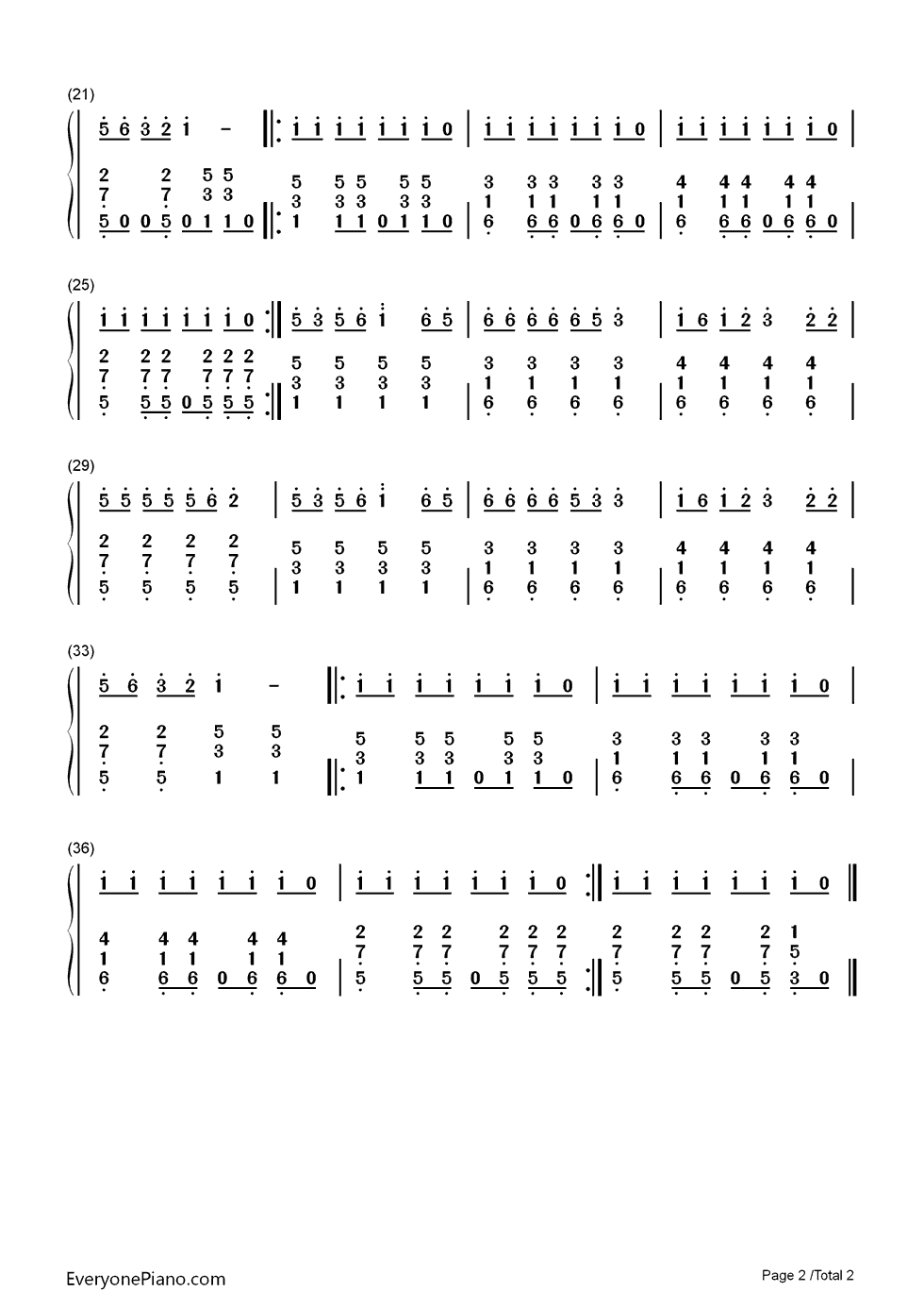 爱我你就抱抱我钢琴简谱_数字双手_彭野