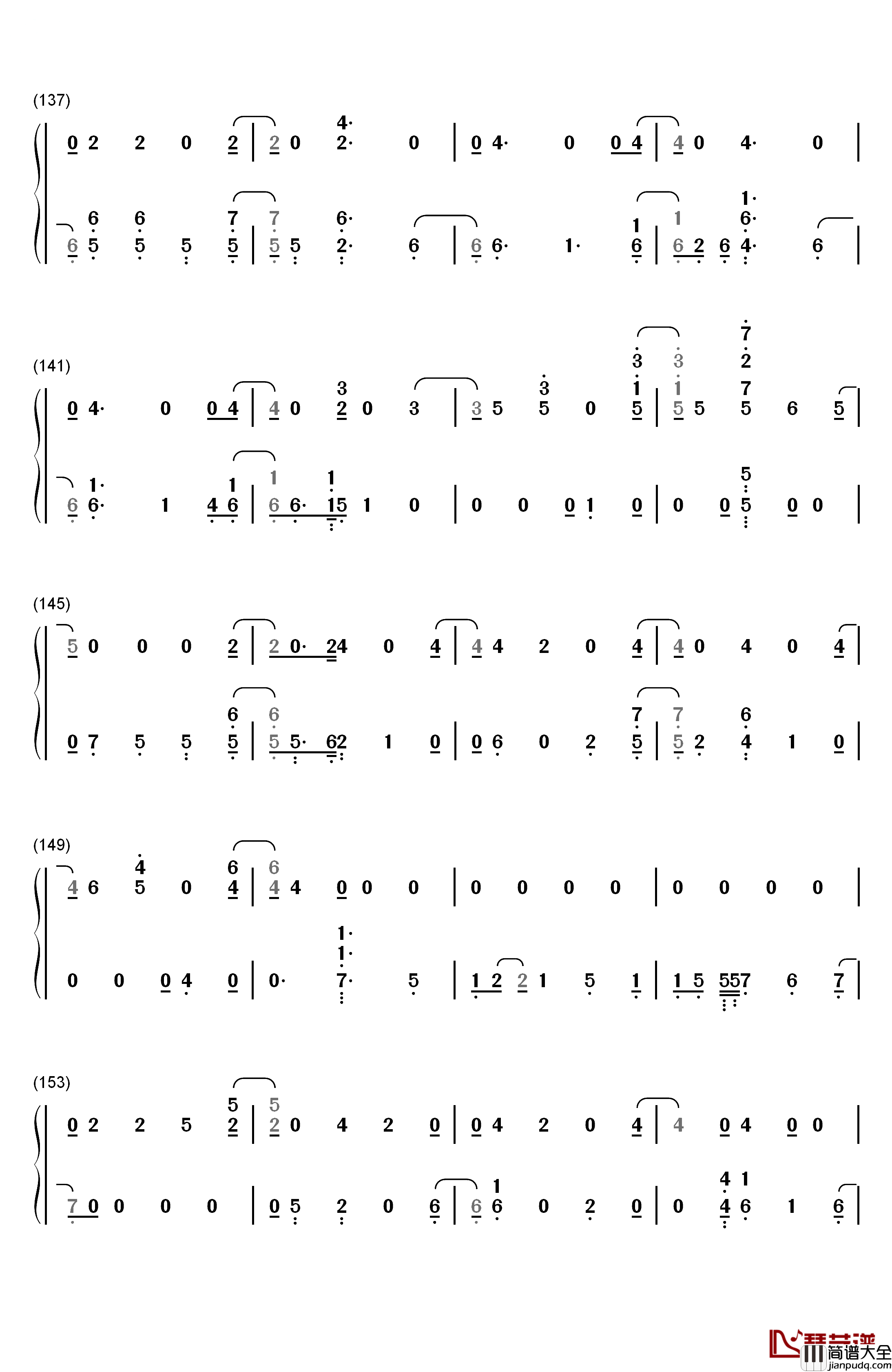 Say_Something钢琴简谱_数字双手_Justin_Timberlake