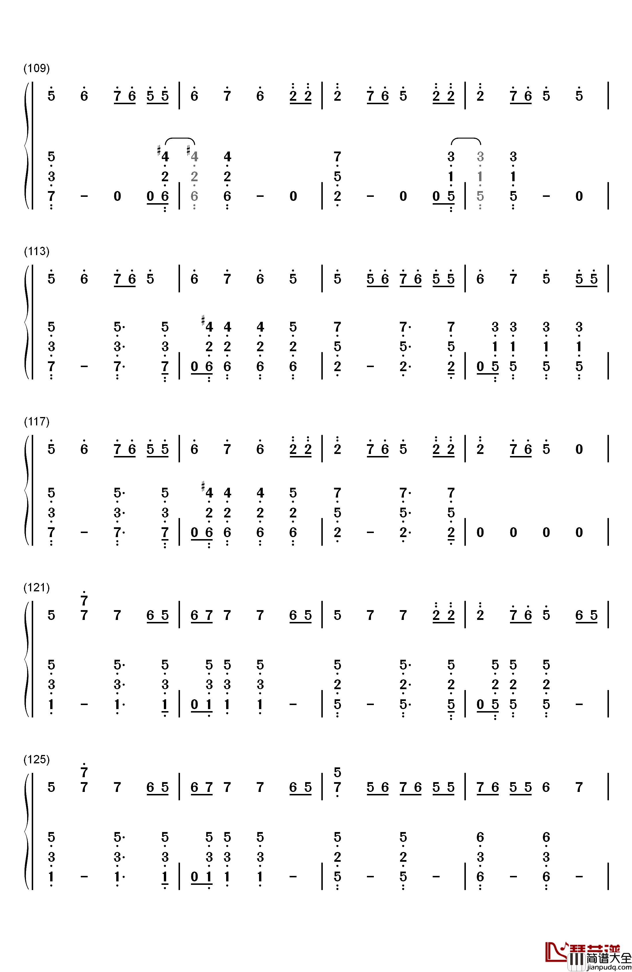 Mess_Her_Up钢琴简谱_数字双手_Amy_Shark