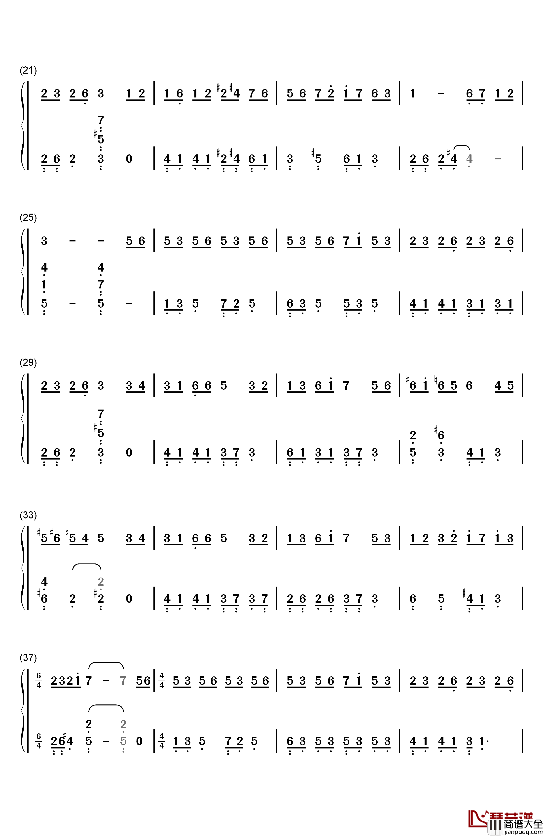 ソ.ラ.ソ.ミ_piano_ver钢琴简谱_数字双手_コーコーヤ