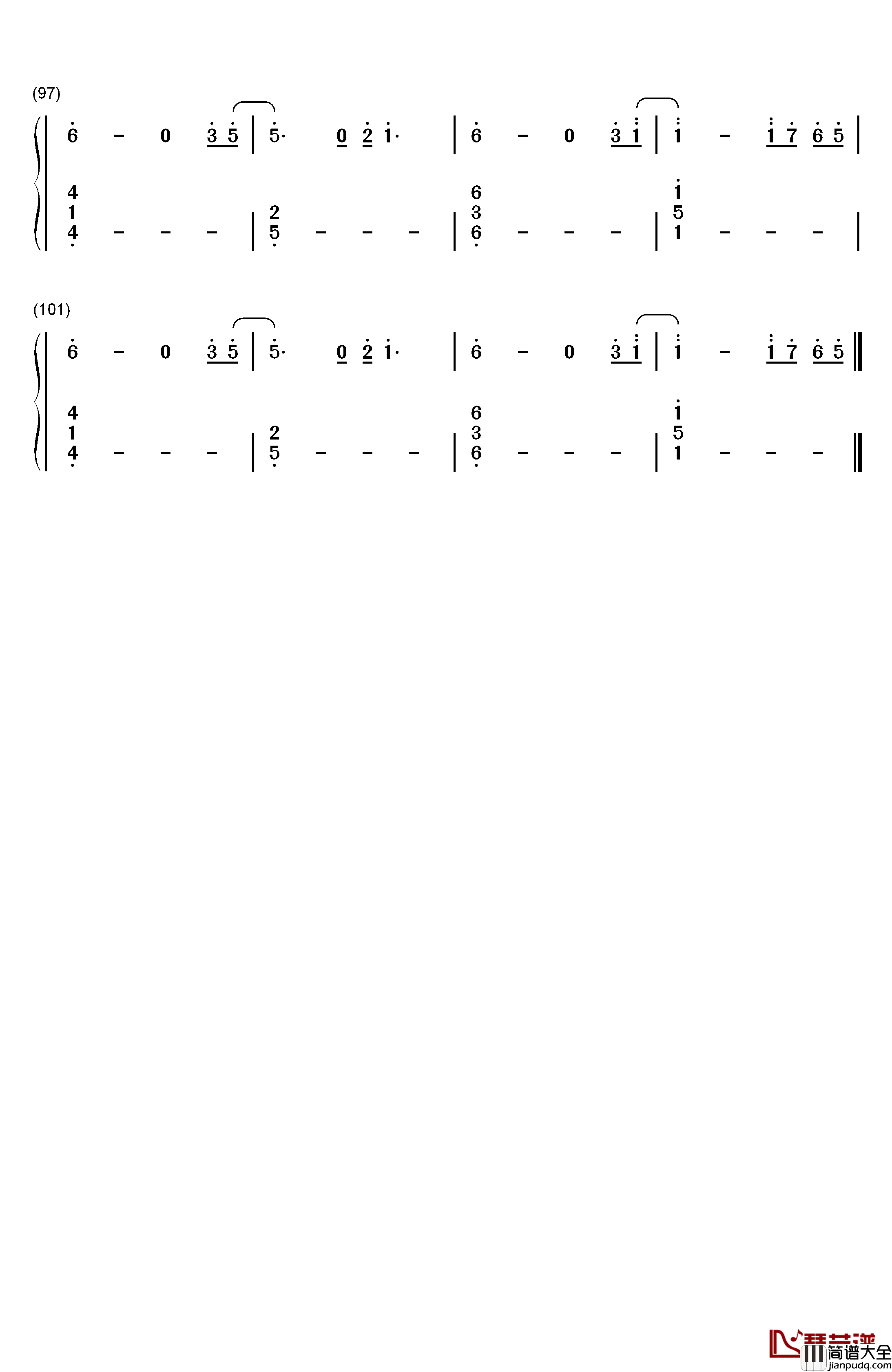 Horizon钢琴简谱_数字双手_Janji