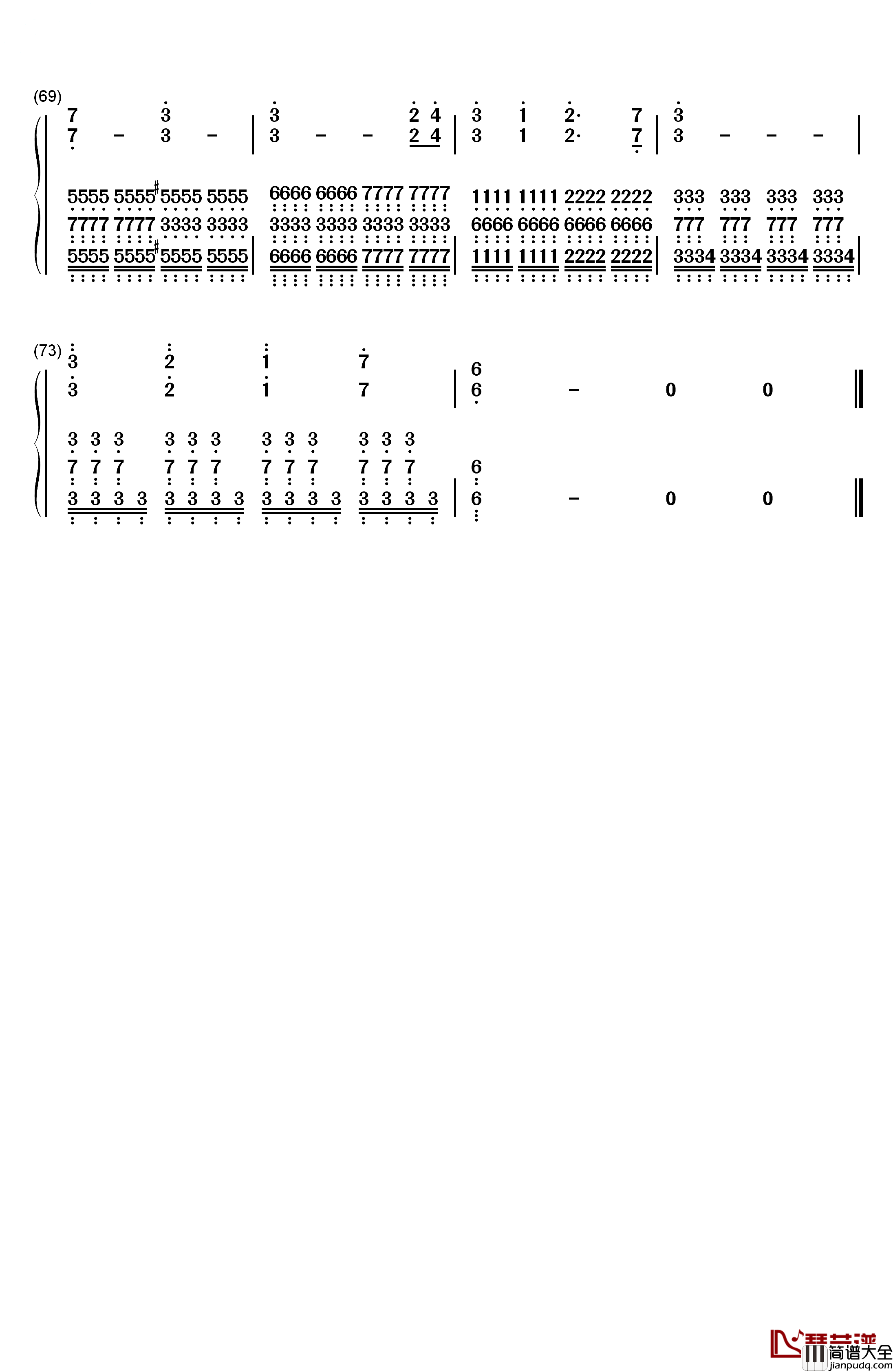 El_Dorado钢琴简谱_数字双手_Two_Steps_from_Hell