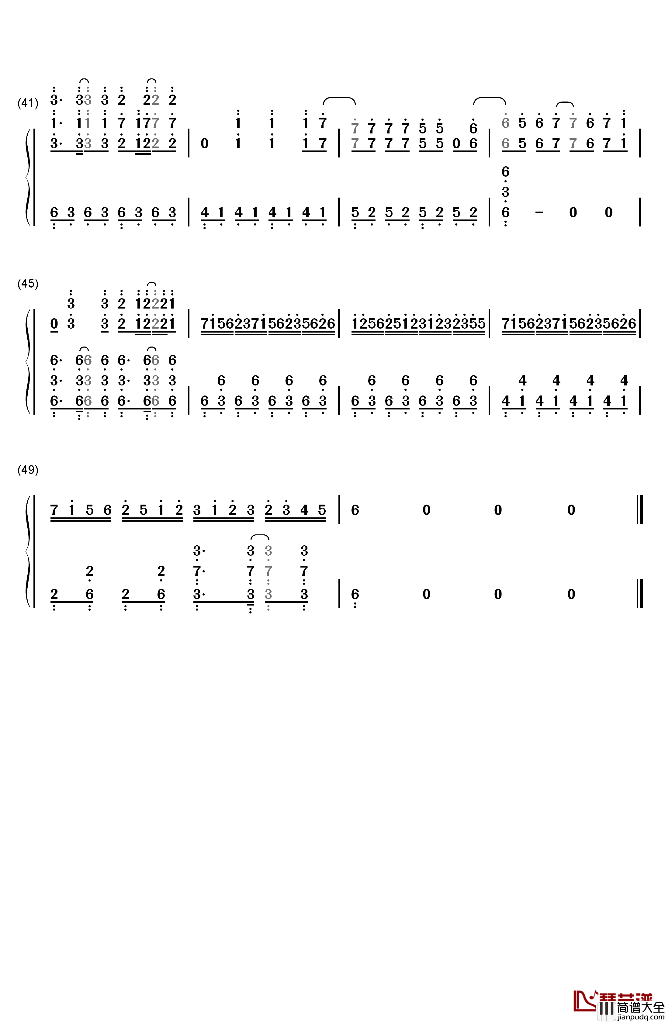 The_Asterisk_War钢琴简谱_数字双手_西泽幸奏