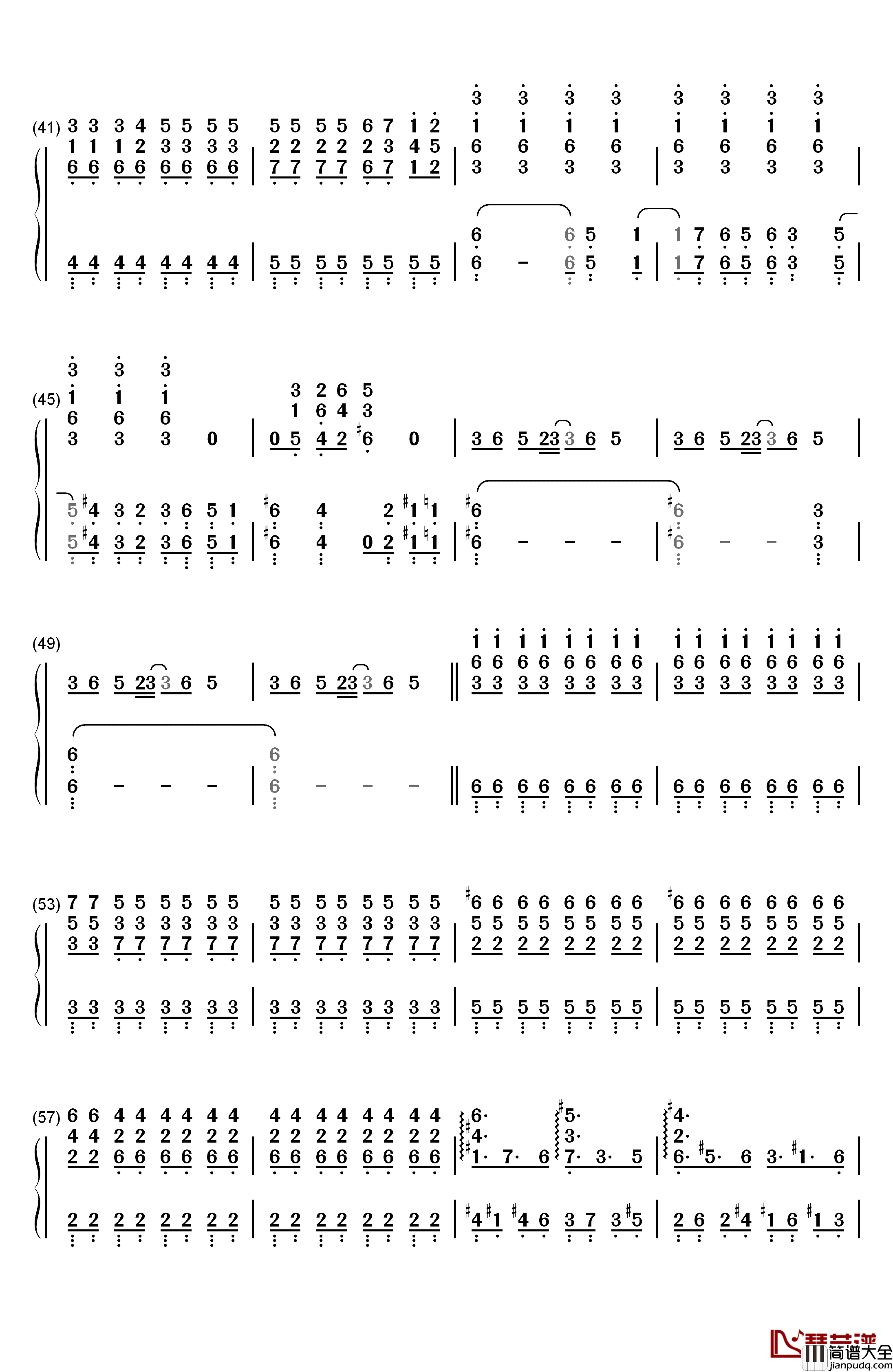 The_Man_With_The_Machine_Gun钢琴简谱_数字双手_植松伸夫