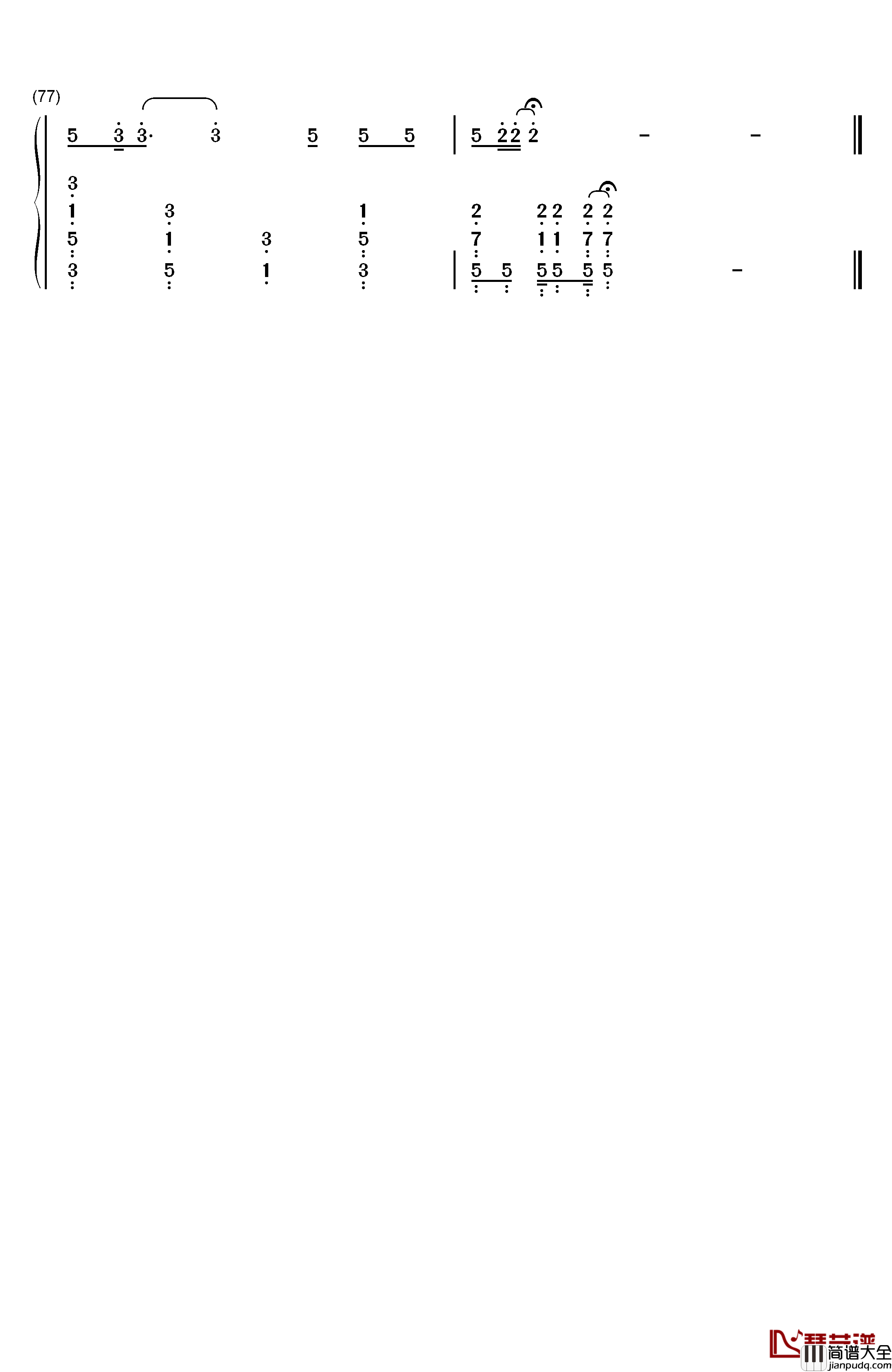 光影钢琴简谱_数字双手_张真源