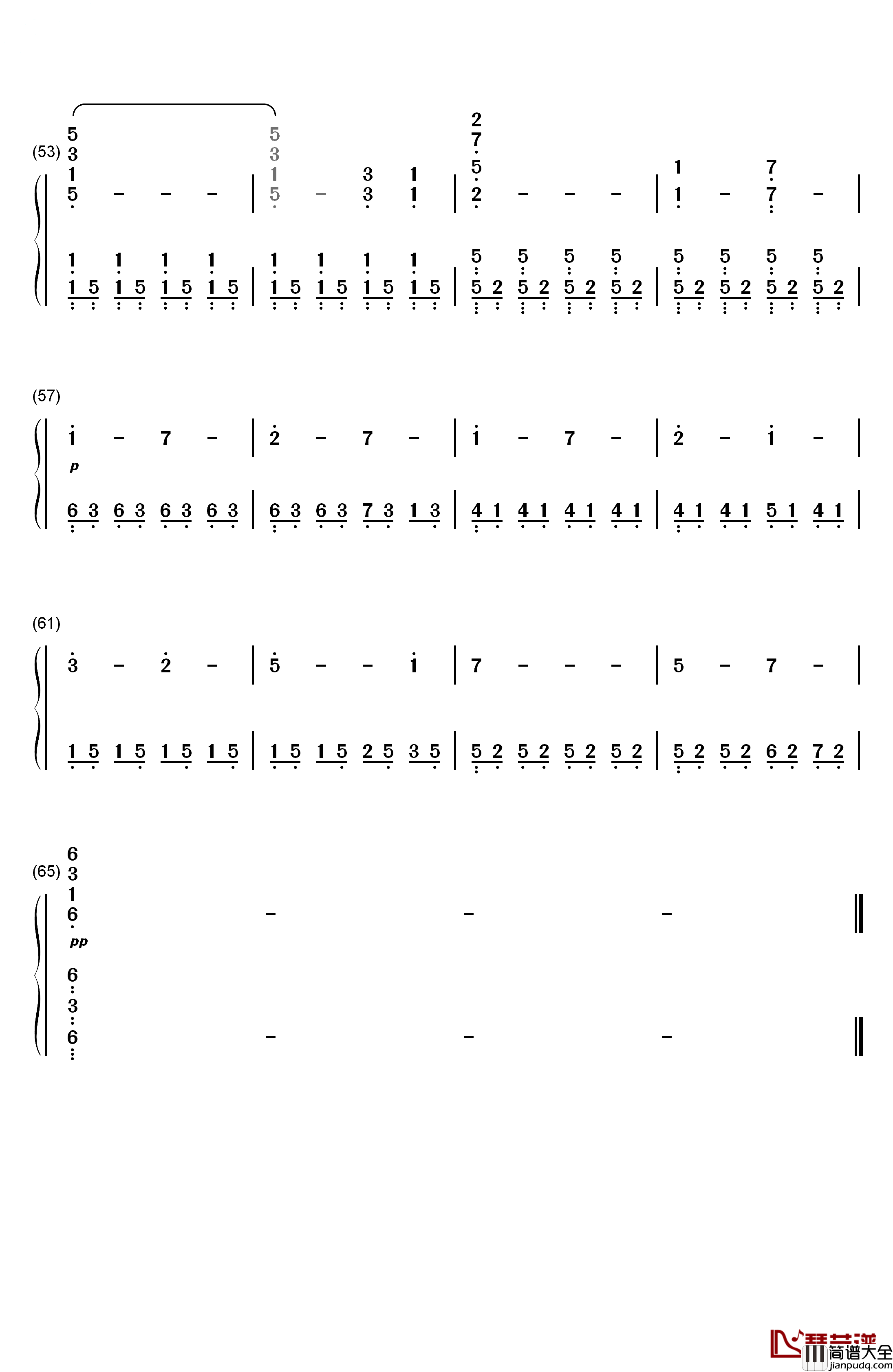 Rise钢琴简谱_数字双手_John_Dreamer
