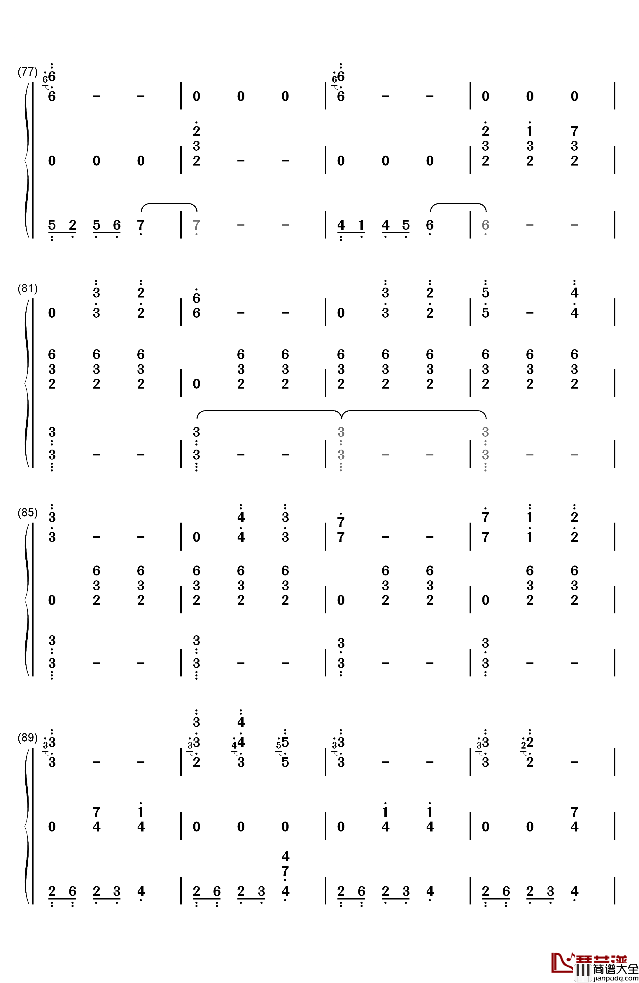Gwyn_Lord_of_Cinder钢琴简谱_数字双手_樱庭统