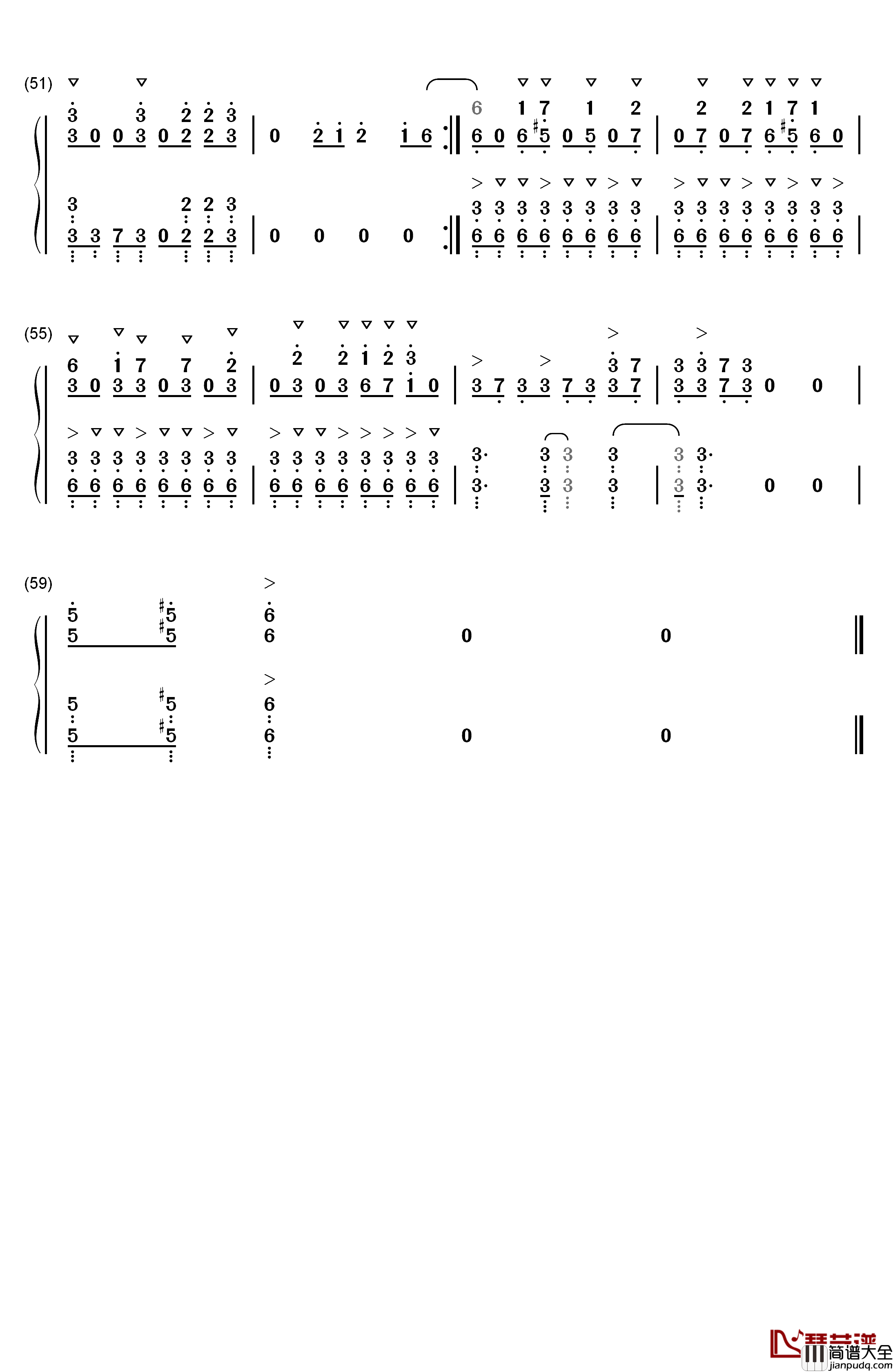 就是孙悟空钢琴简谱_数字双手_郭富城