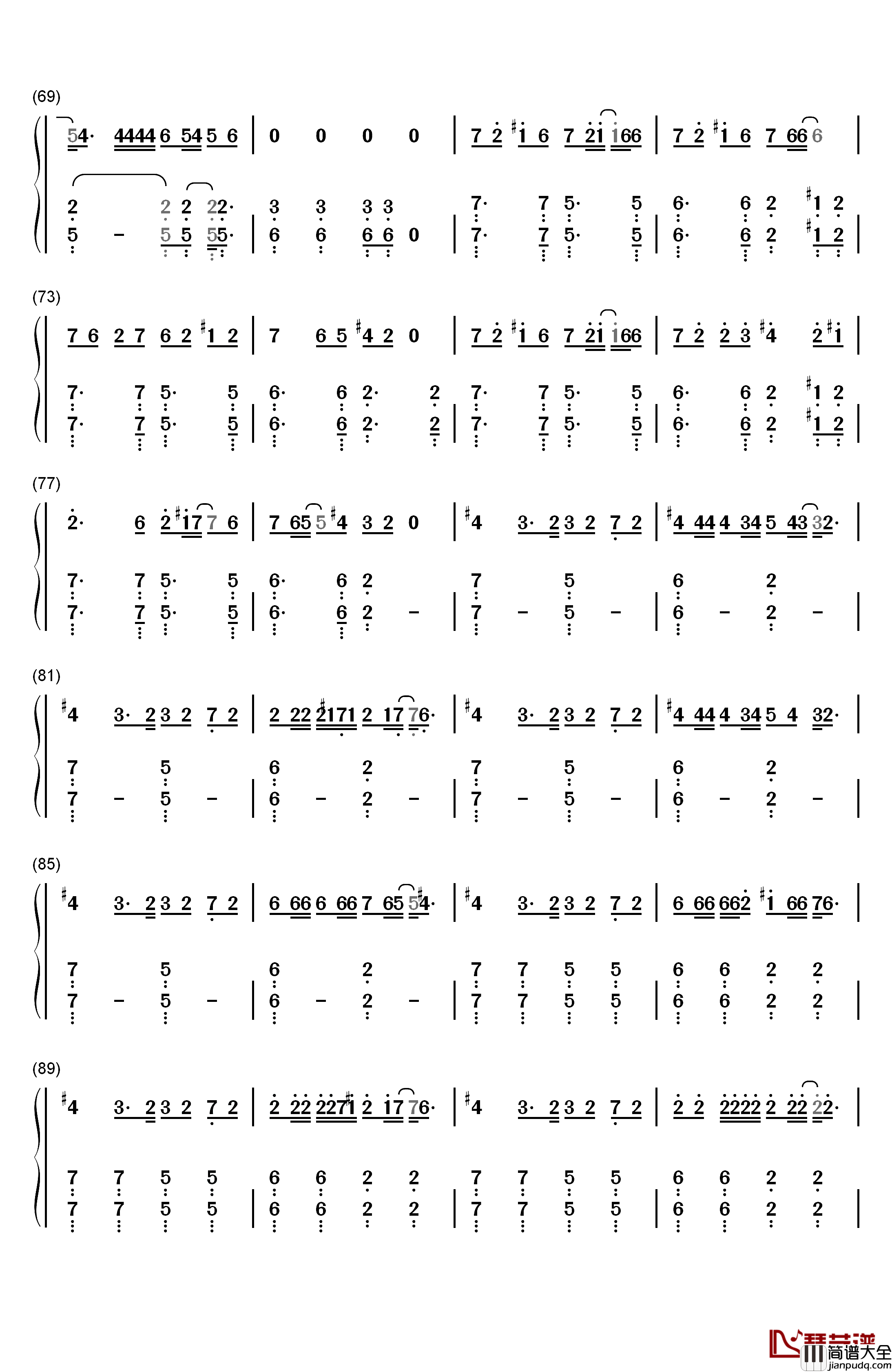 LOSER钢琴简谱_数字双手_米津玄师