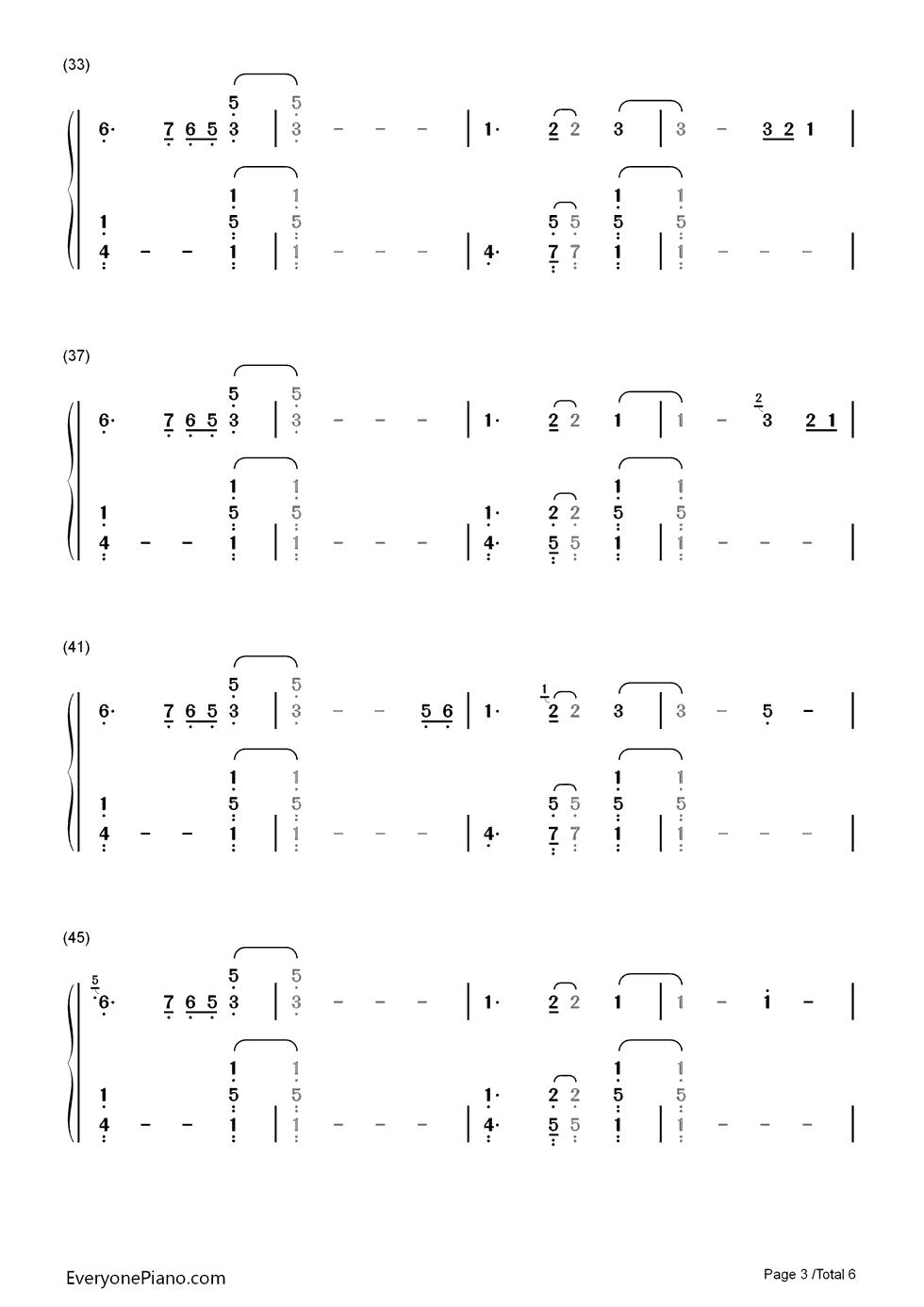 Purpose钢琴简谱_数字双手_Justin_Bieber