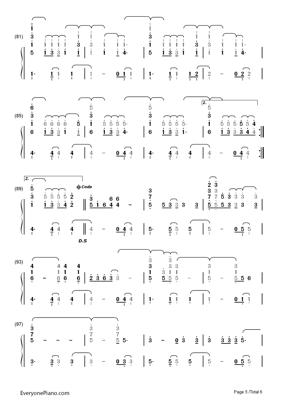 Hurts_Like_Heaven钢琴简谱_数字双手_Coldplay