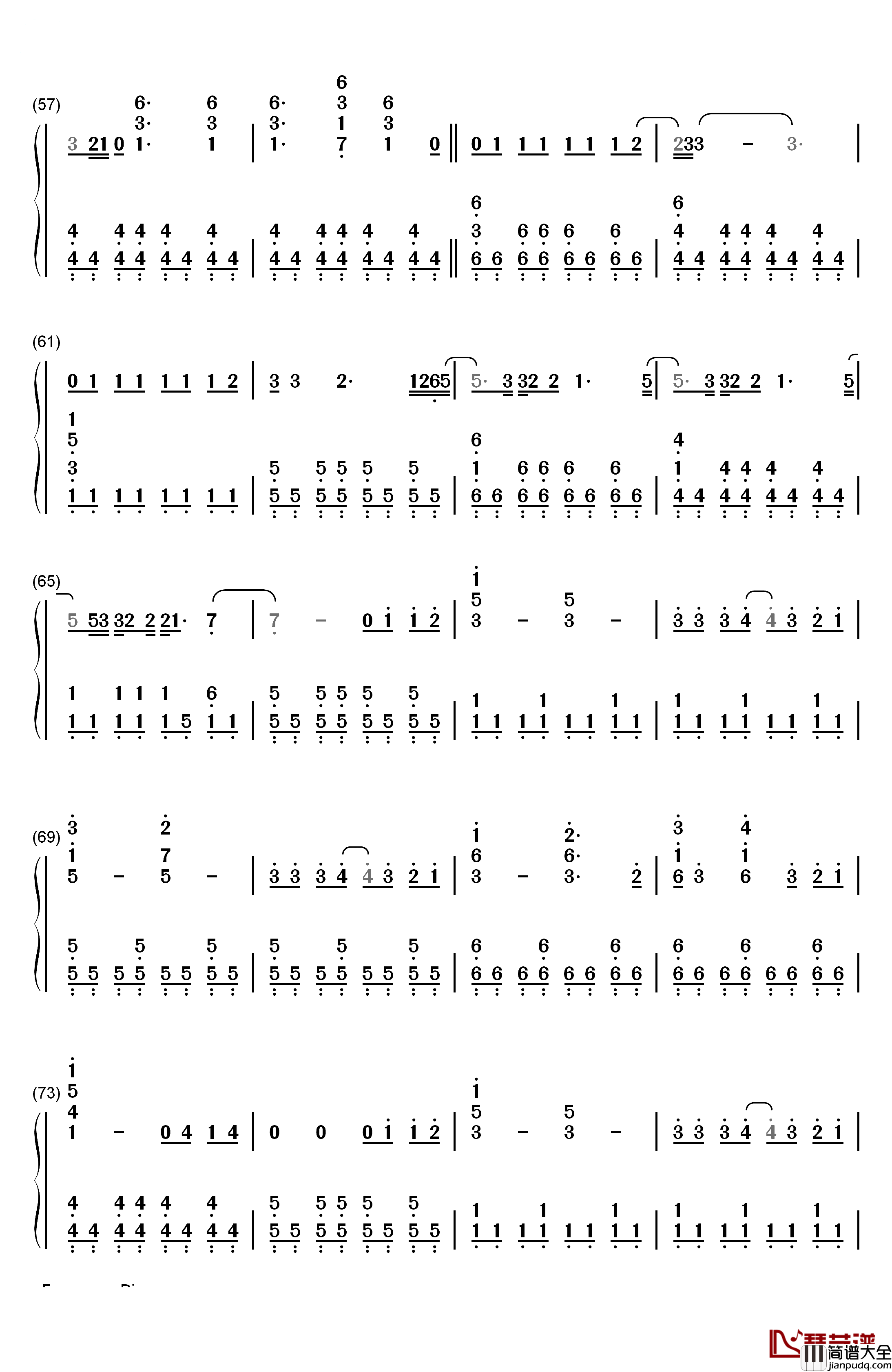 Photograph钢琴简谱_数字双手_Ed_Sheeran