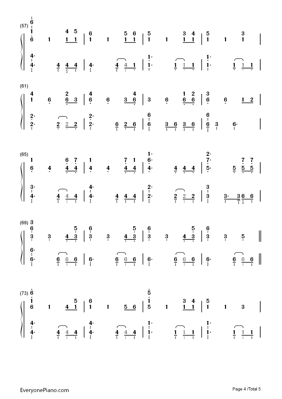 冰与火之歌钢琴简谱_数字双手_Ramin_Djawadi