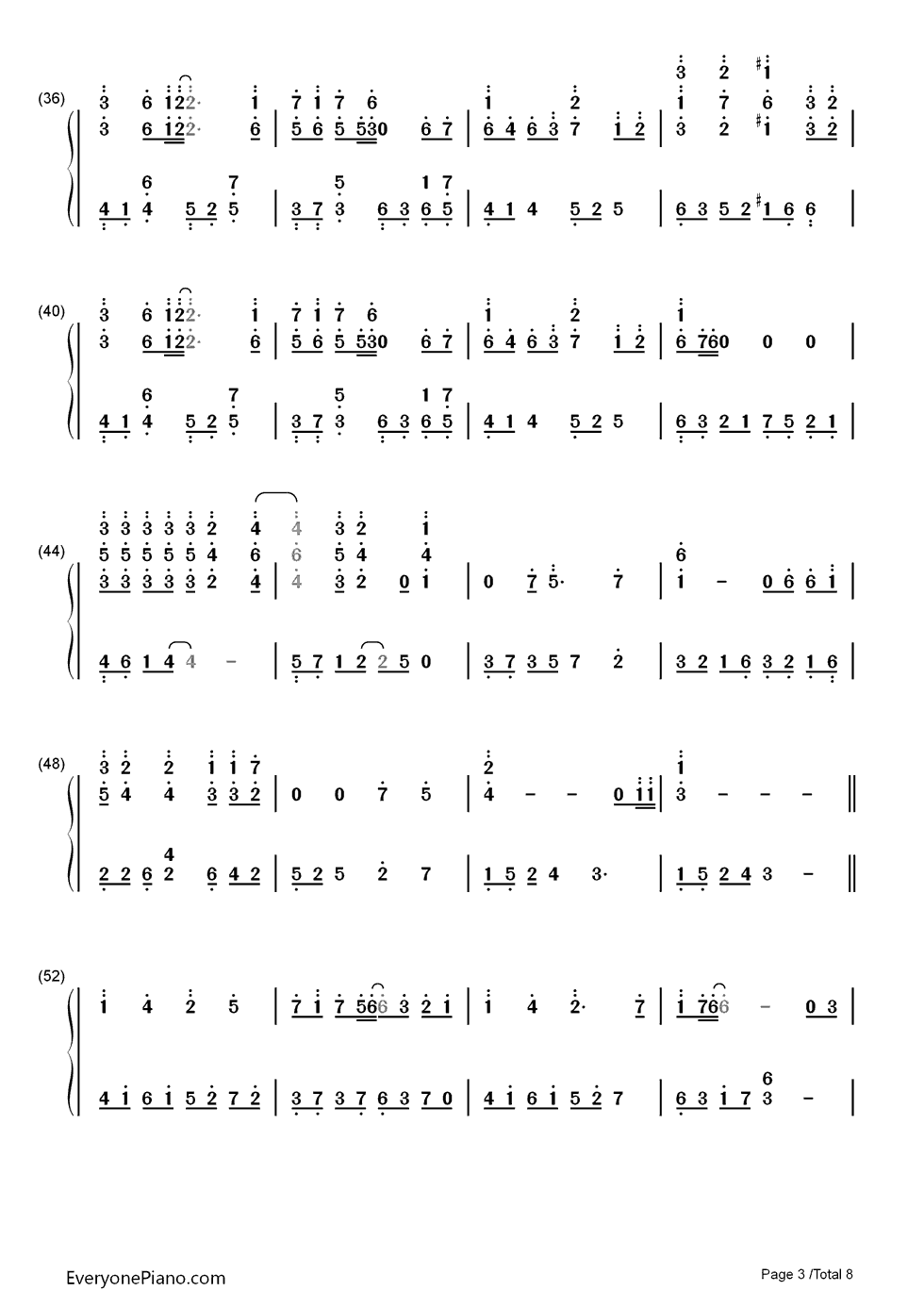 雨のち想い出钢琴简谱_数字双手_志倉千代丸