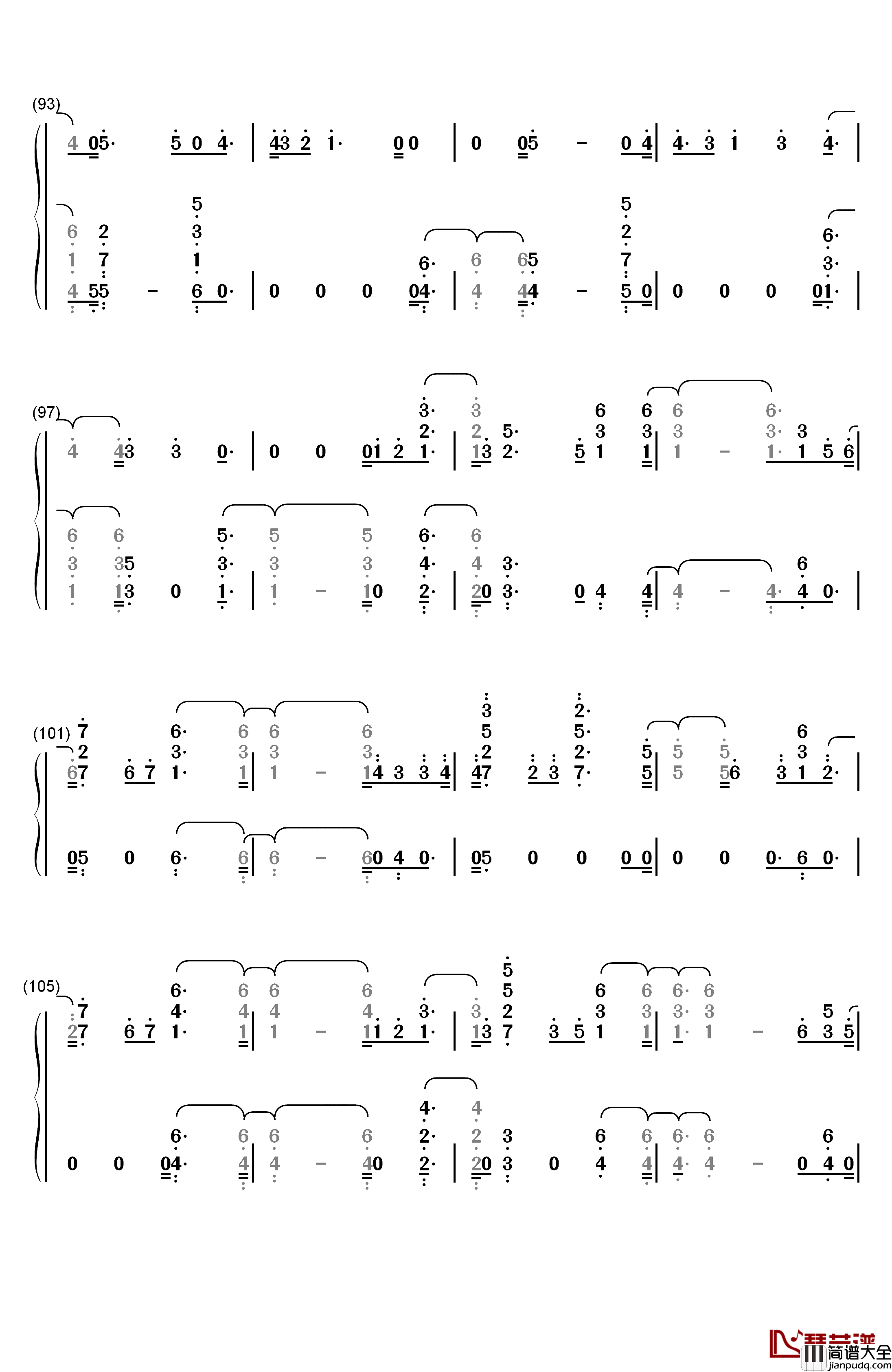 Boy钢琴简谱_数字双手_Charlie_Puth