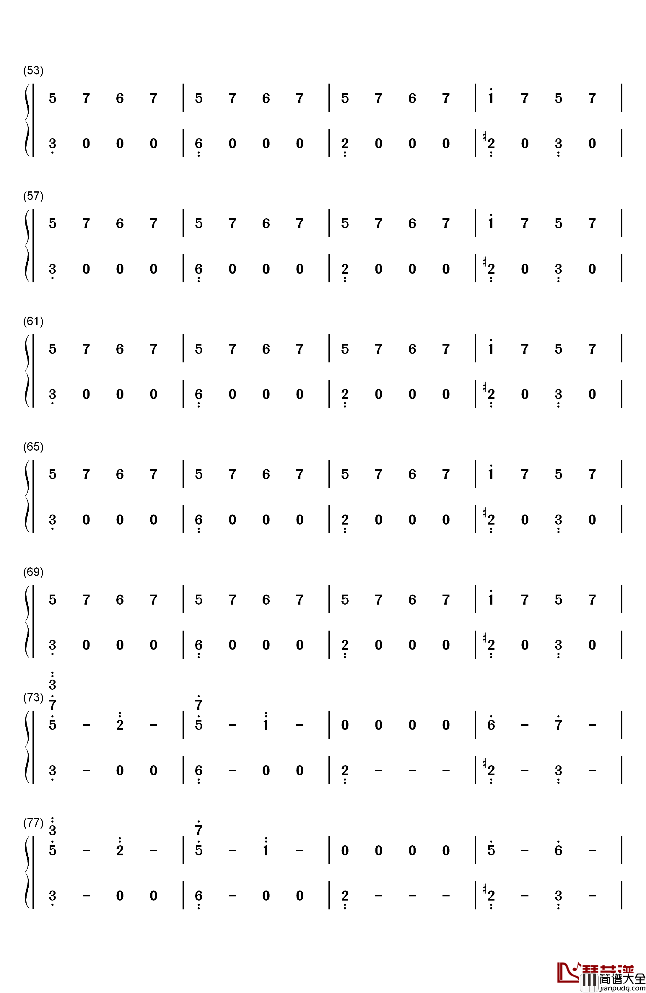 Bank_Account钢琴简谱_数字双手_21_Savage