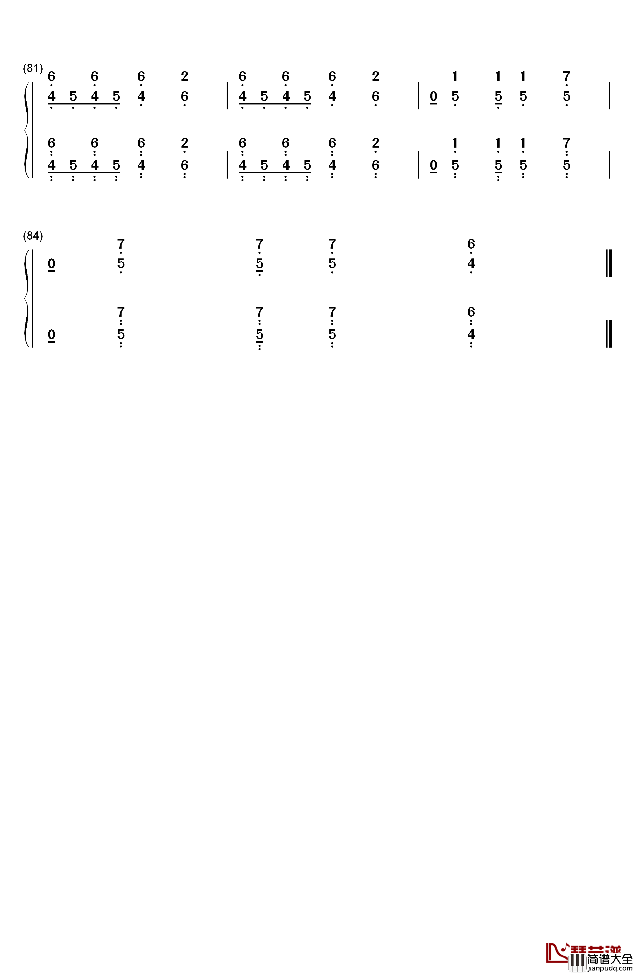 Radioactive钢琴简谱_数字双手_Imagine_Dragon