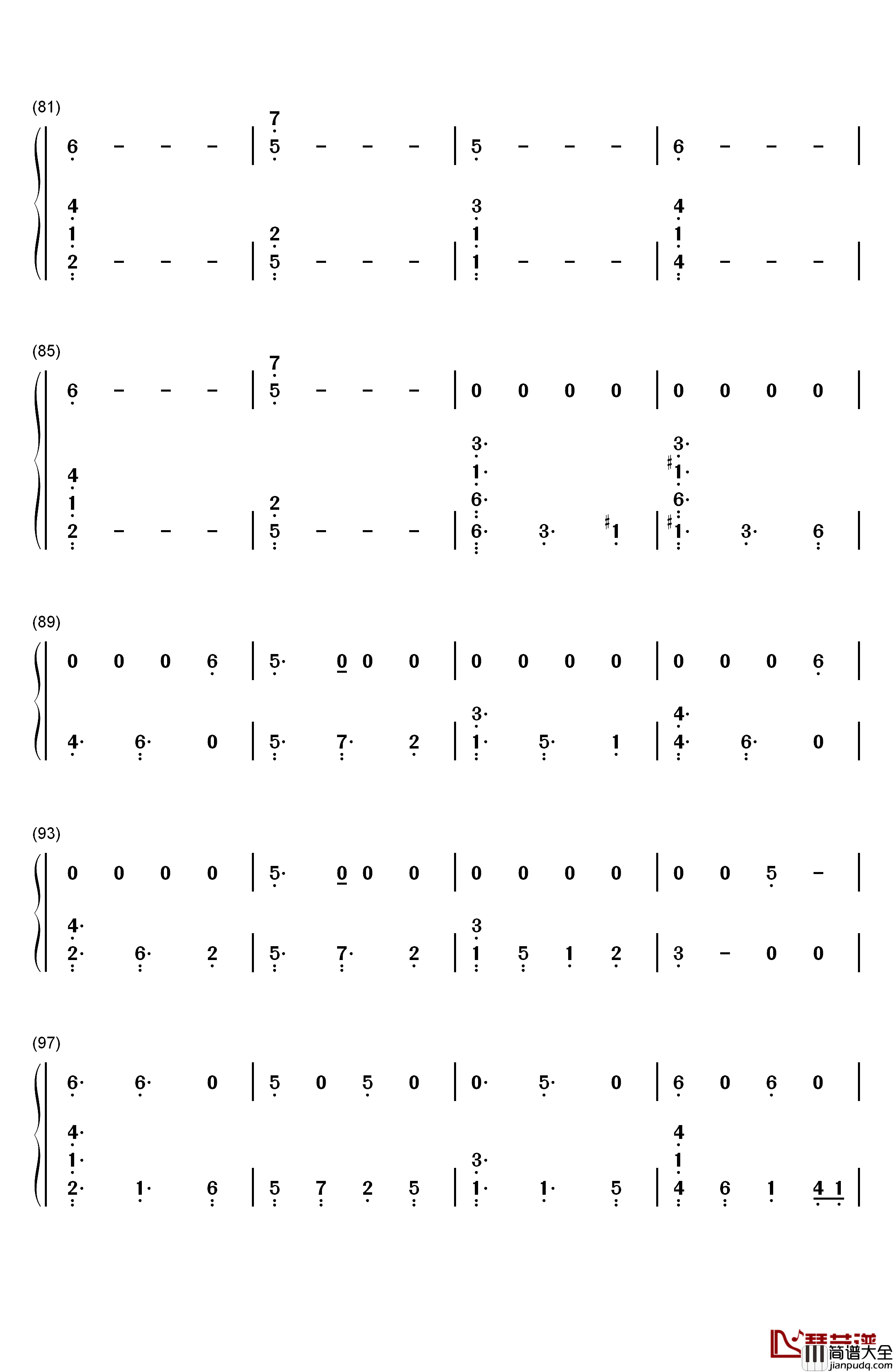 Rain钢琴简谱_数字双手_The_Script