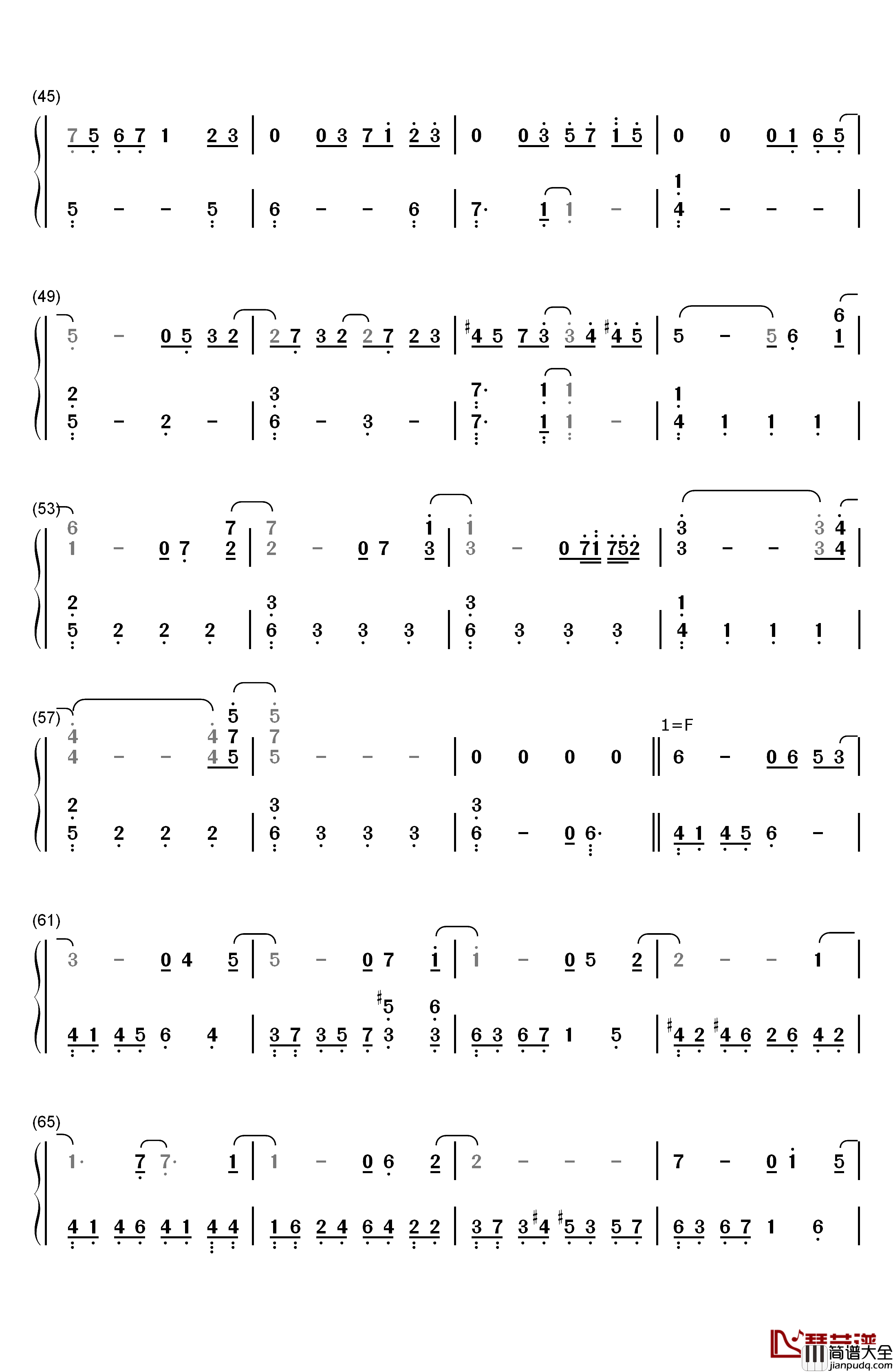 Healer钢琴简谱_数字双手_Lee_Pil_ho