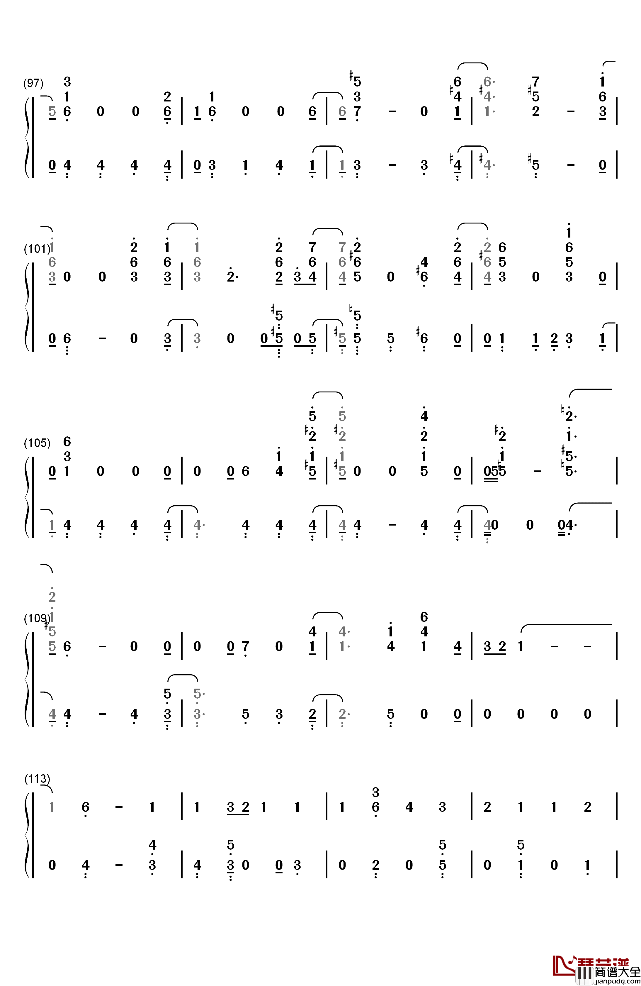 Change钢琴简谱_数字双手_Charlie_Puth_James_Taylor