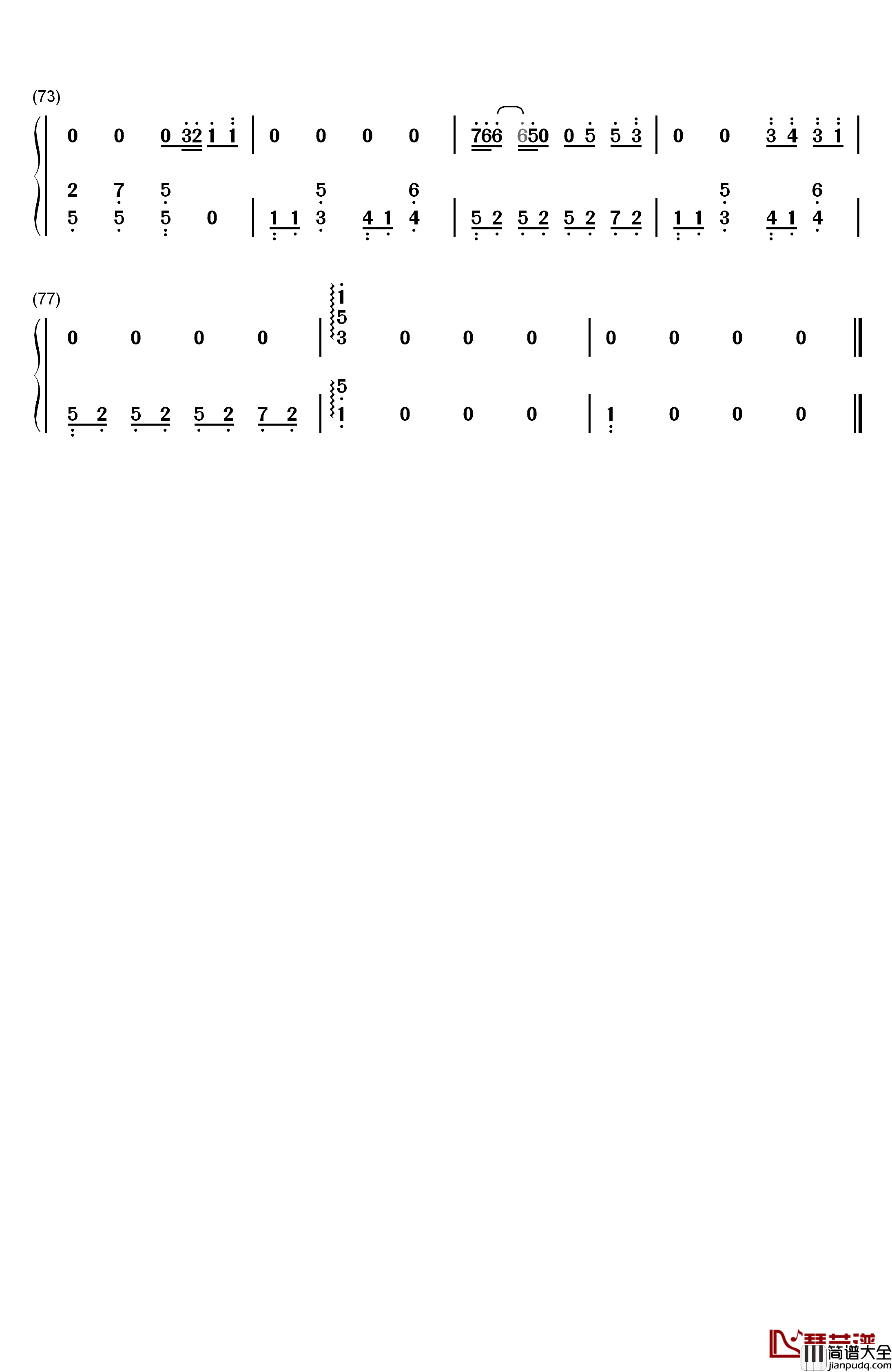 还是会钢琴简谱_数字双手_韦礼安