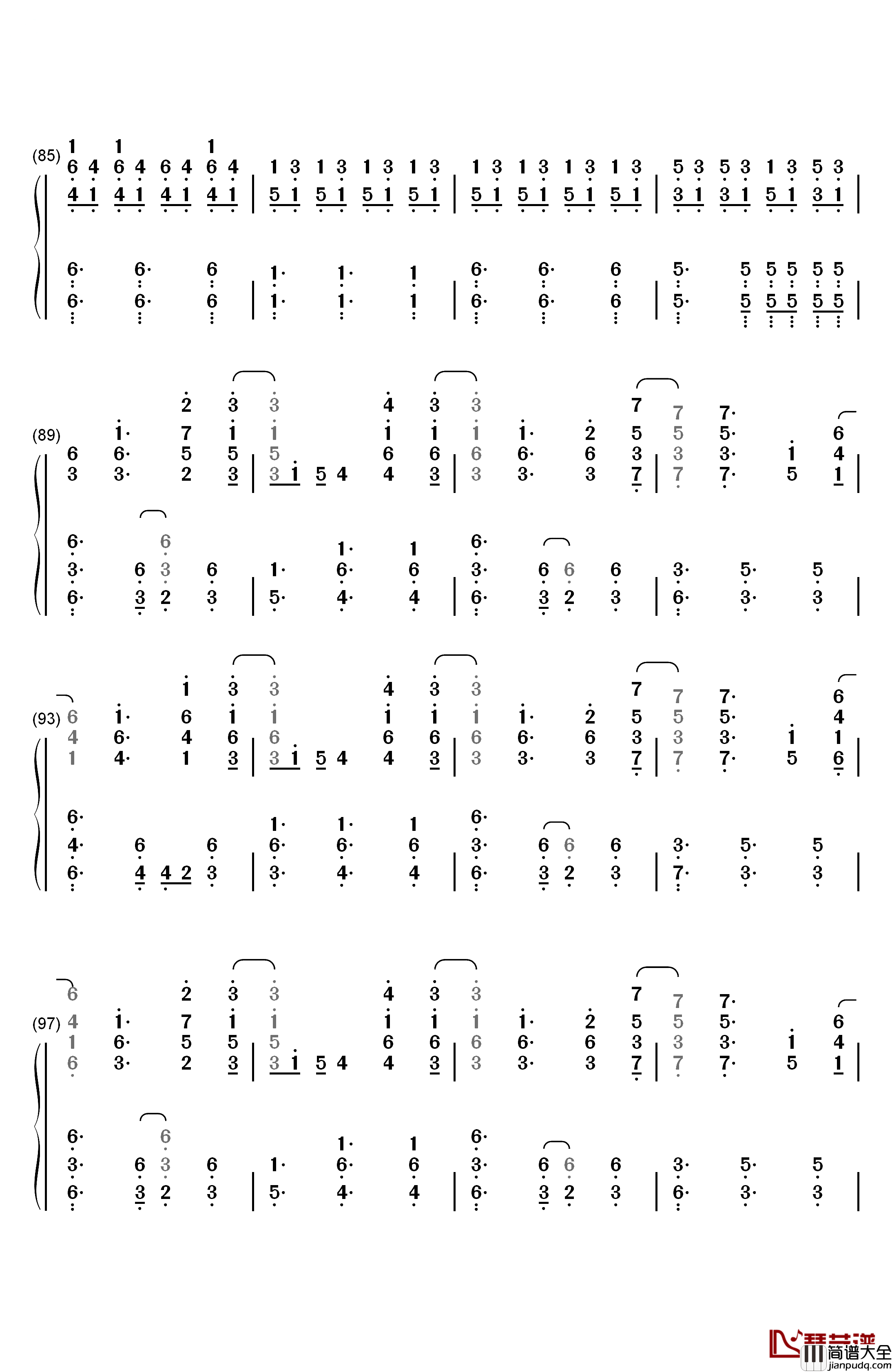 Another_Love钢琴简谱_数字双手_Tom_Odell