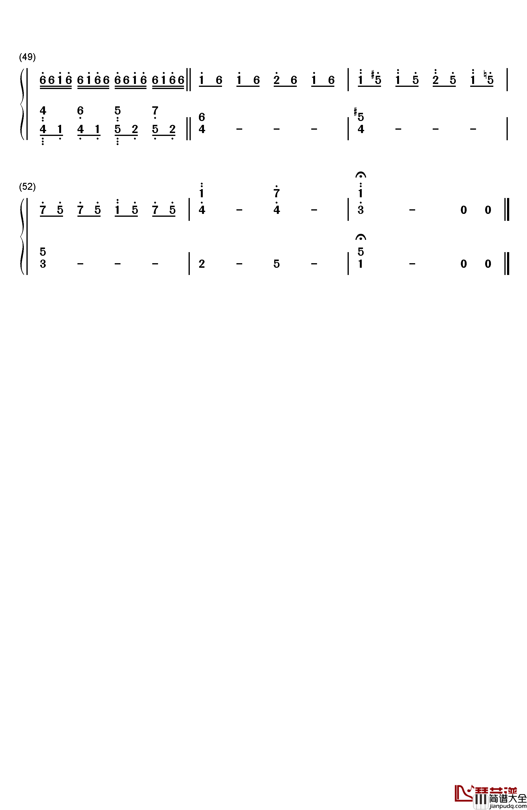 恋をしたのは钢琴简谱_数字双手_aiko