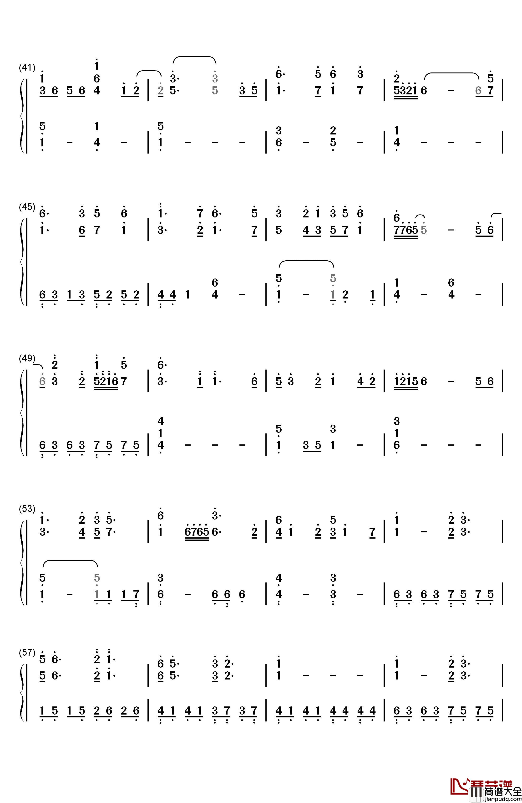 Craigie_Hill钢琴简谱_数字双手_Cara_Dillon