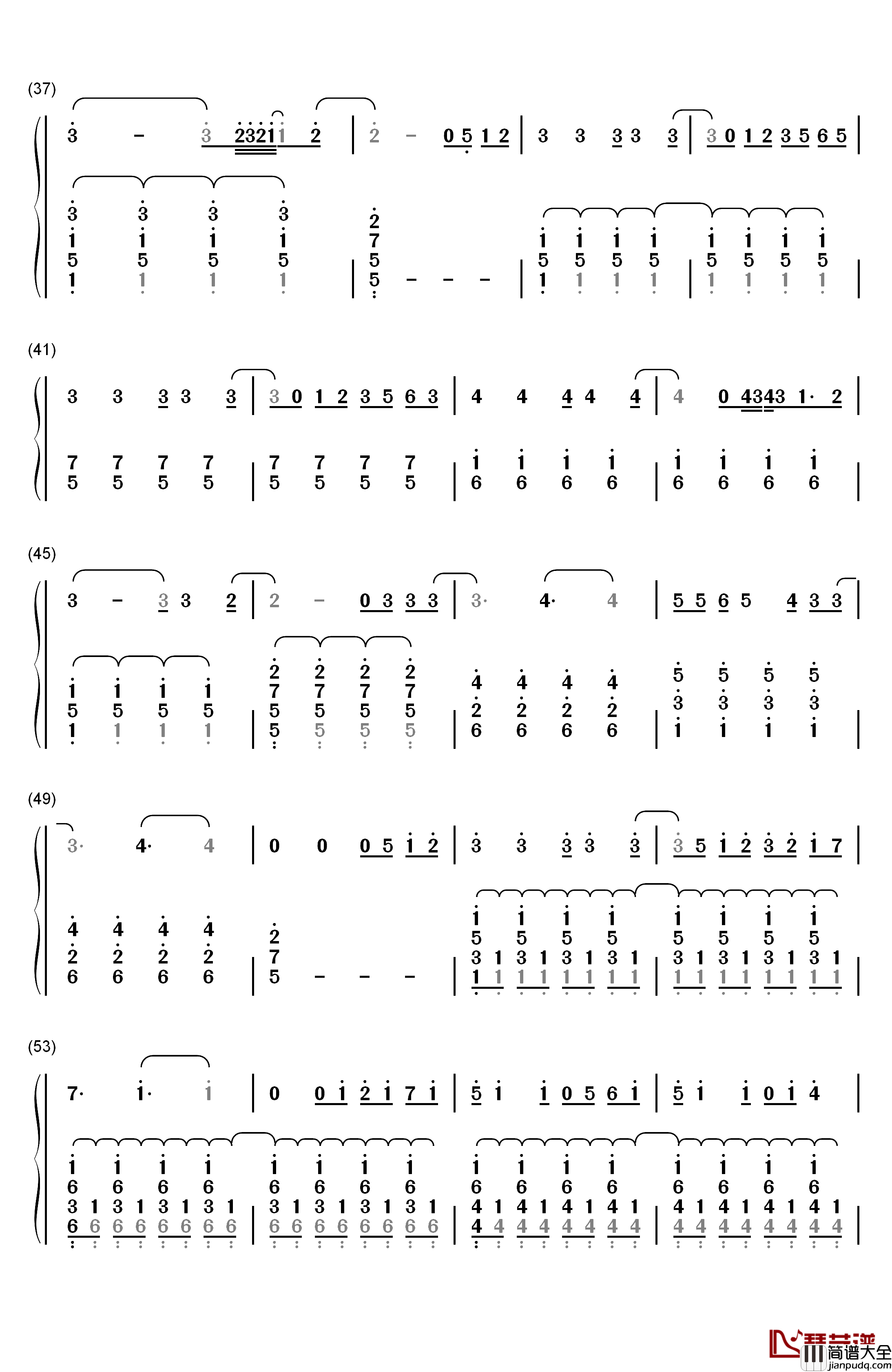 Secret_Love_Song钢琴简谱_数字双手_Little_Mix