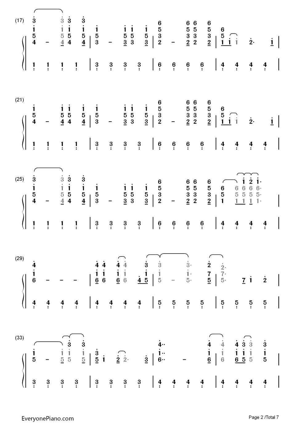 Don't_Let_It_Break_Your_Heart钢琴简谱_数字双手_Coldplay