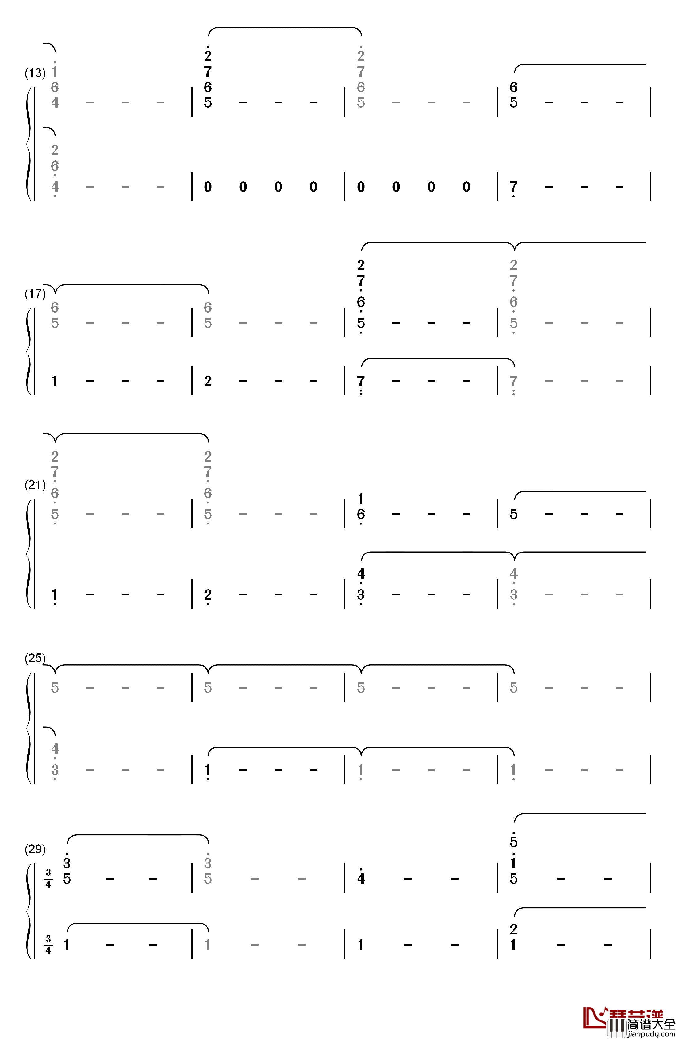 Together钢琴简谱_数字双手_Henry_Jackman