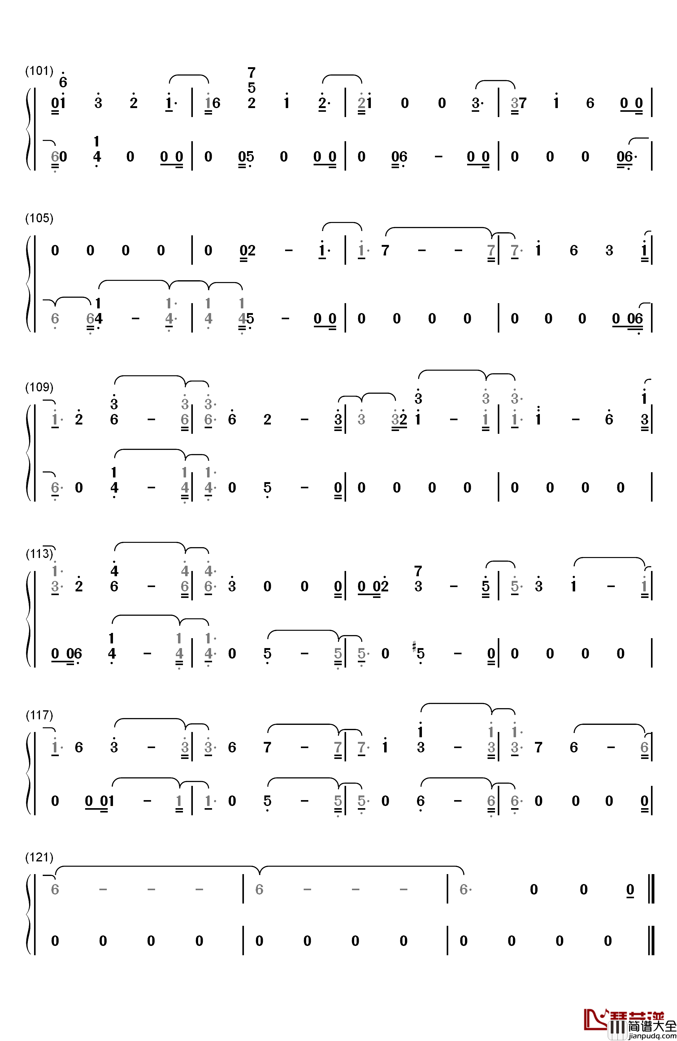 Don't_Leave_Me钢琴简谱_数字双手_防弹少年团