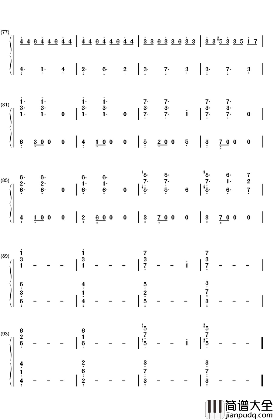 Lebenslauf钢琴简谱_数字双手_Steve_Anthony