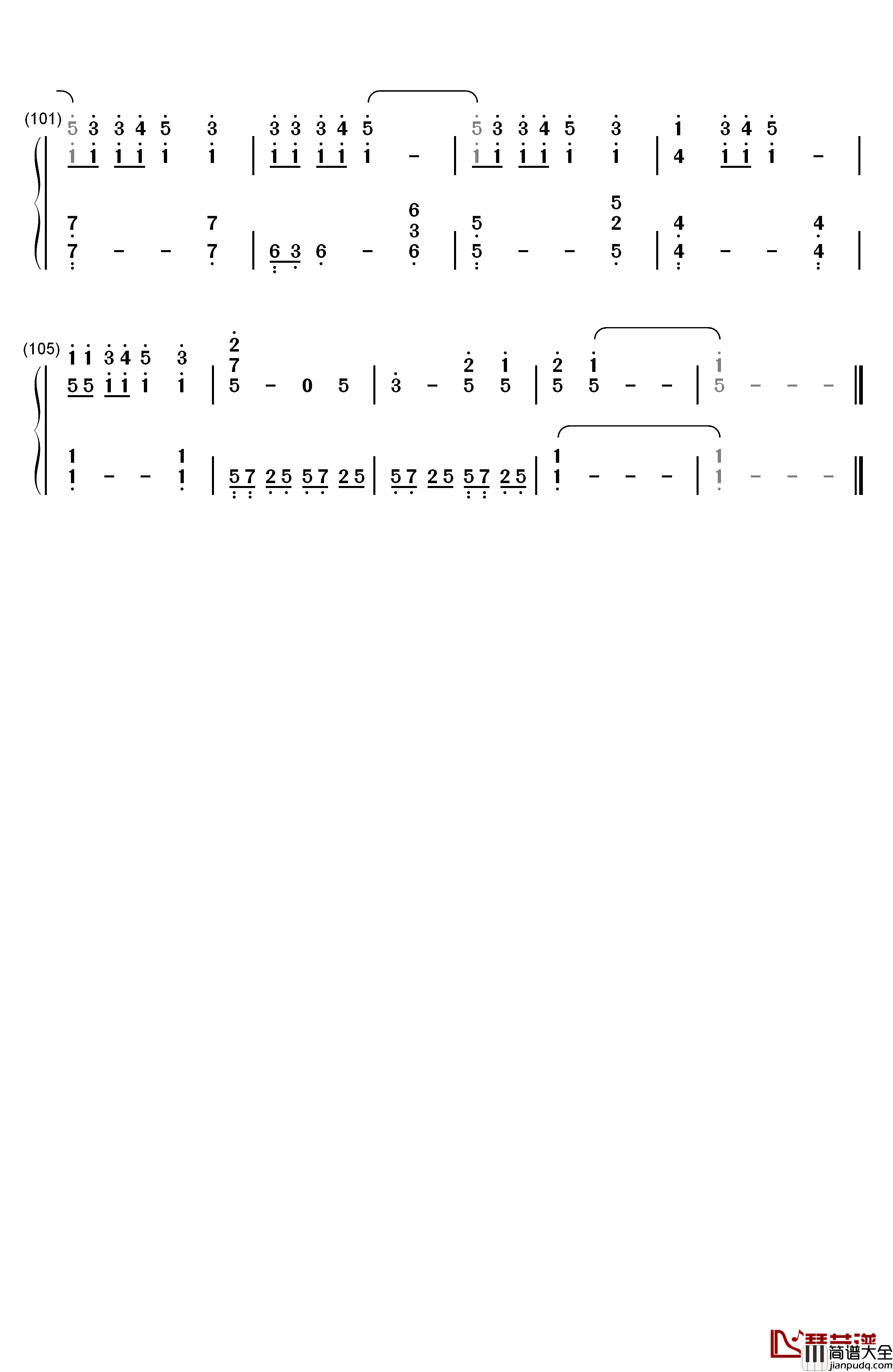 Welcome_to_the_Black_Parade钢琴简谱_数字双手_My_Chemical_Romance