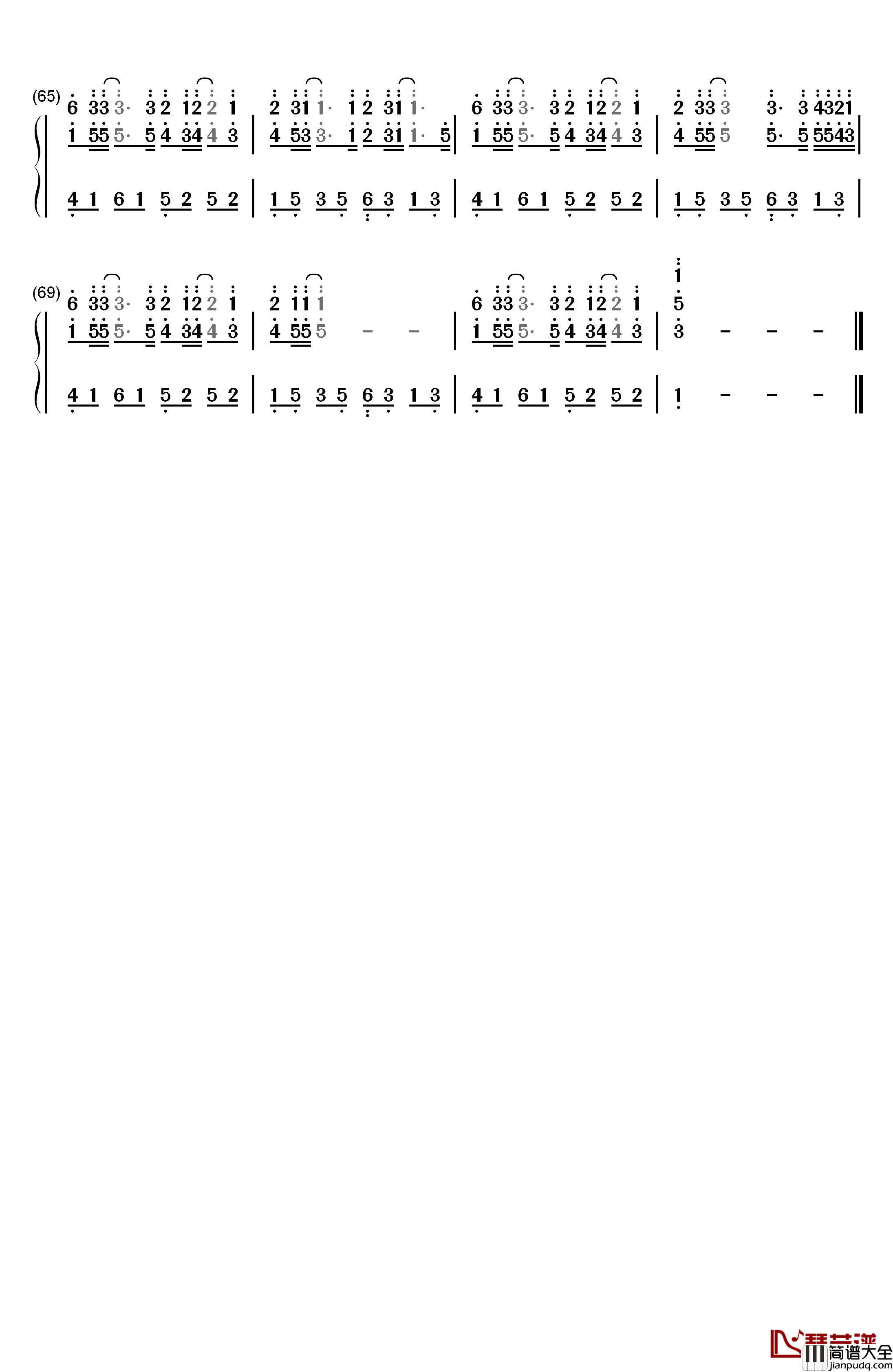 Meaningful_Ways钢琴简谱_数字双手_Kondor