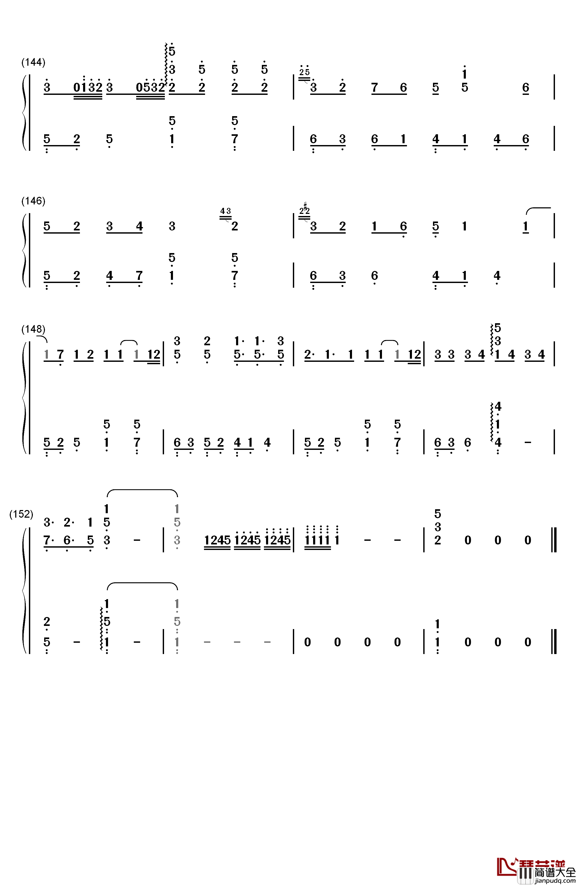 Get_Wild钢琴简谱_数字双手_TM_Network