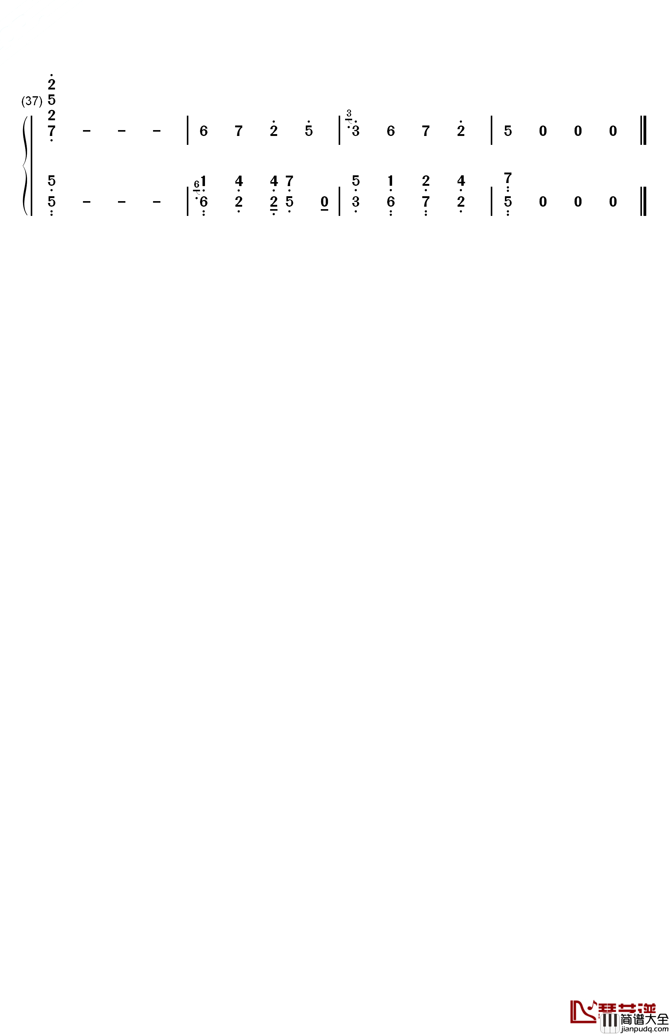 二泉映月钢琴简谱_数字双手_阿炳