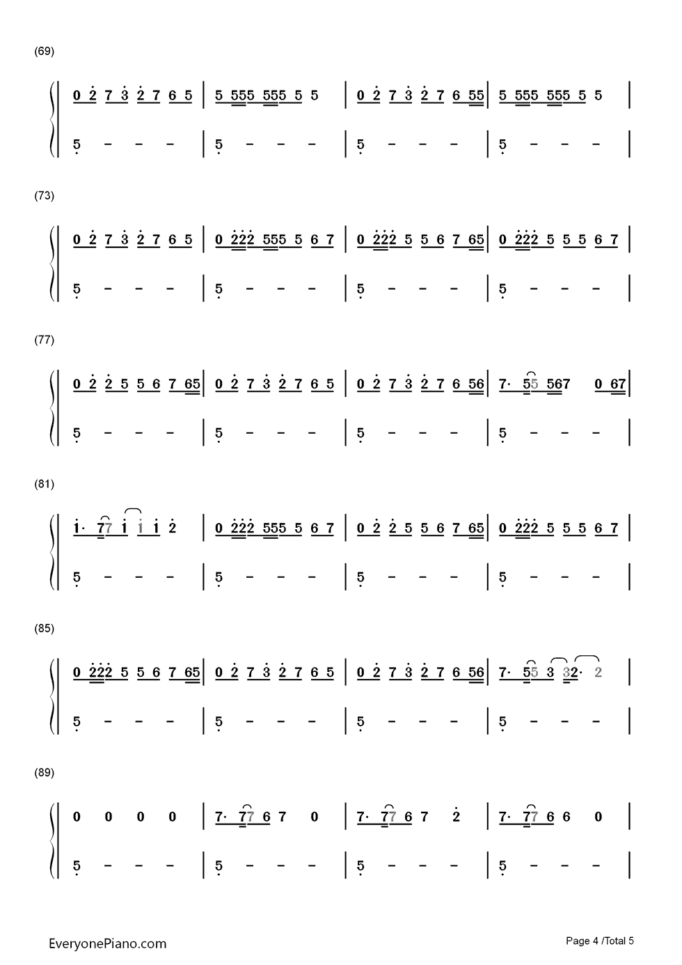 Black_Magic钢琴简谱_数字双手_Little_Mix