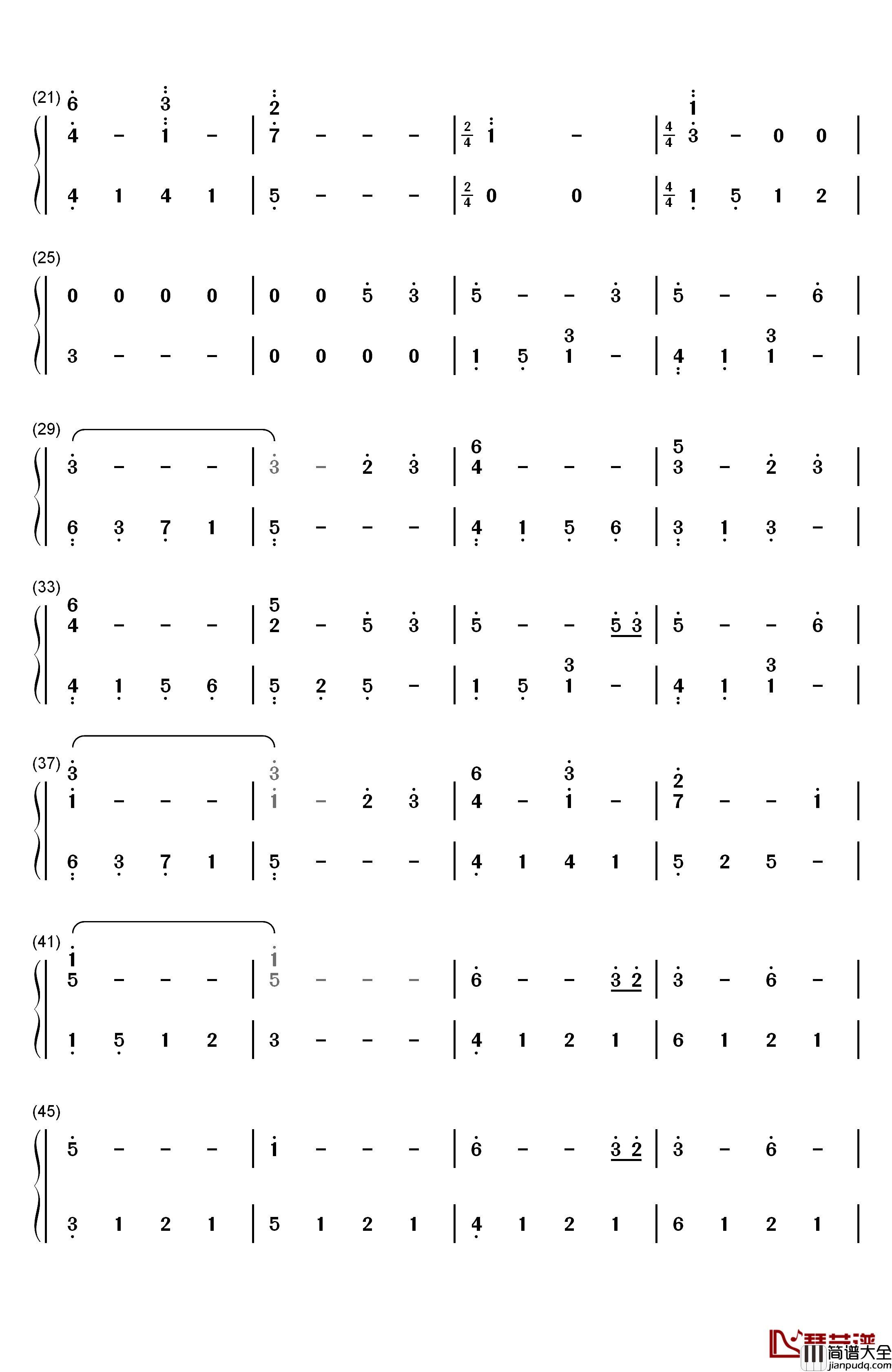 露を吸う群钢琴简谱_数字双手_増田俊郎