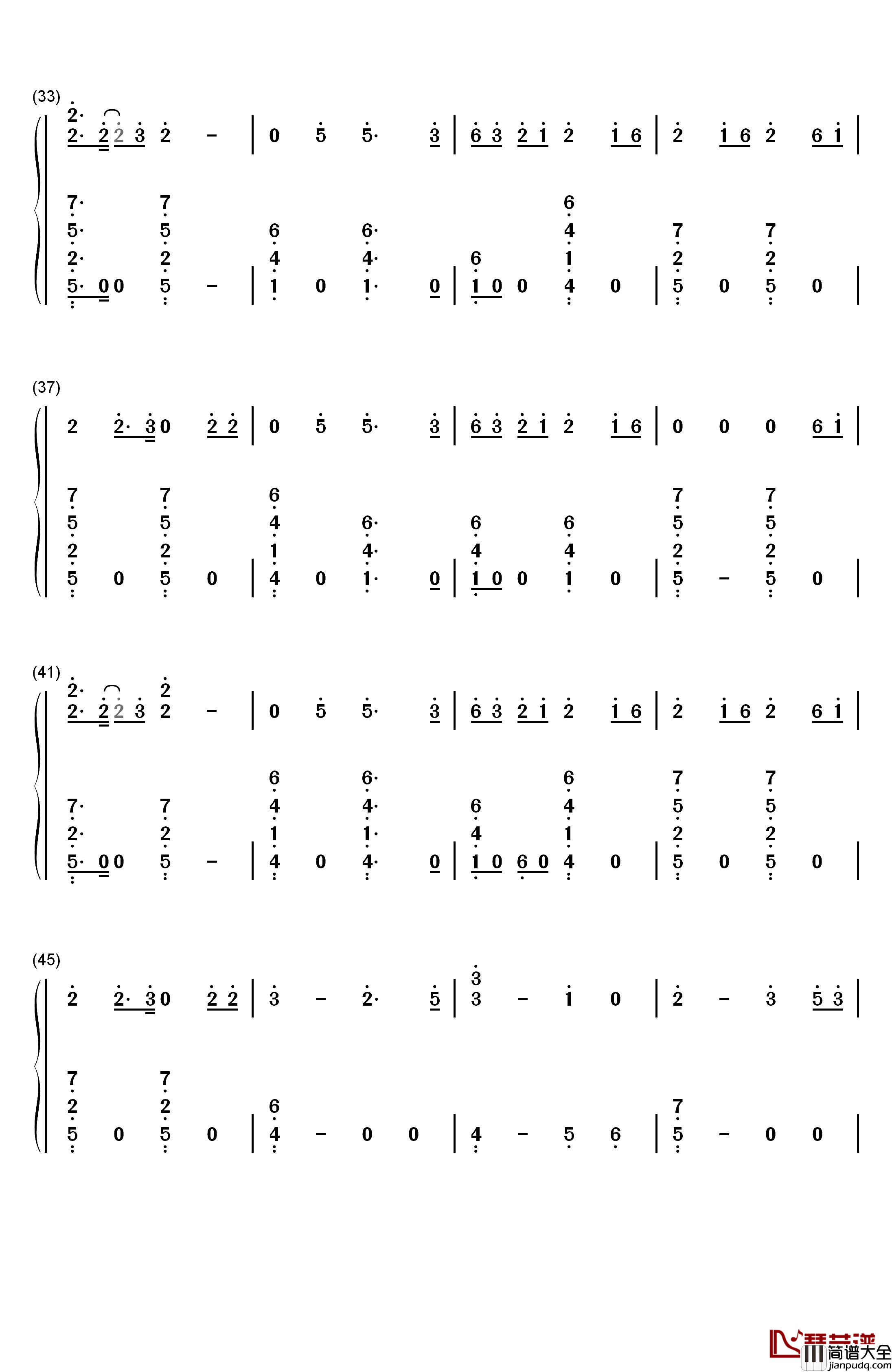 Secrets钢琴简谱_数字双手_The_Weeknd