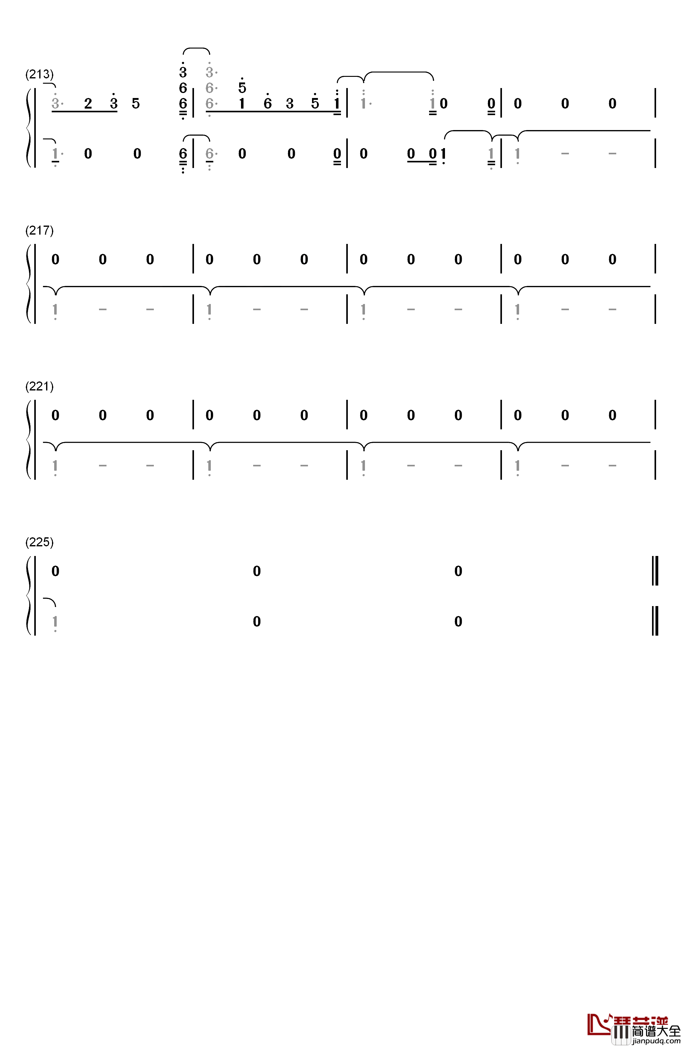 Is_That_For_Me钢琴简谱_数字双手_Alesso_Anitta