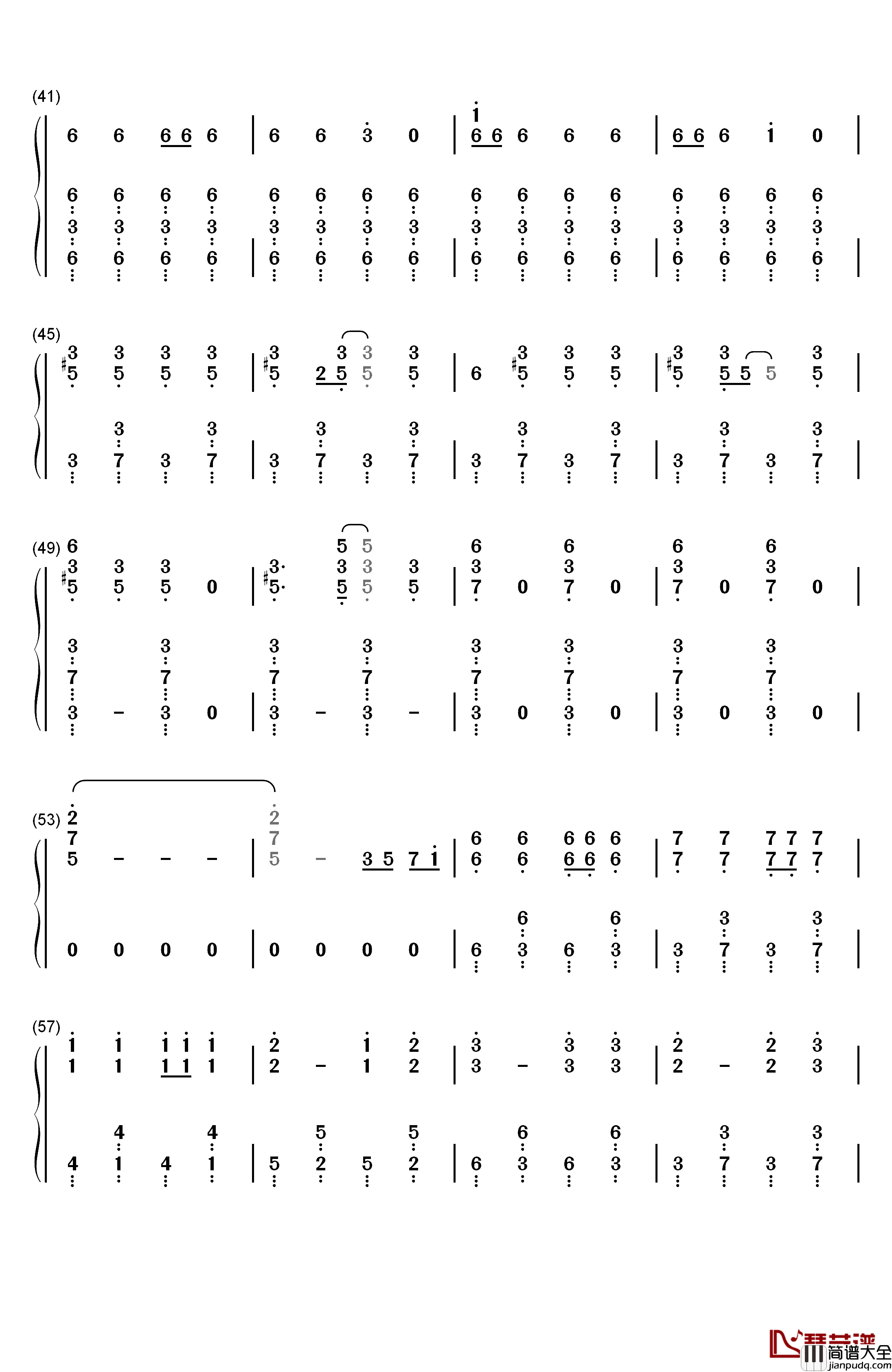 Los!_Los!_Los!钢琴简谱_数字双手_谭雅•提古雷查夫（CV：悠木碧）