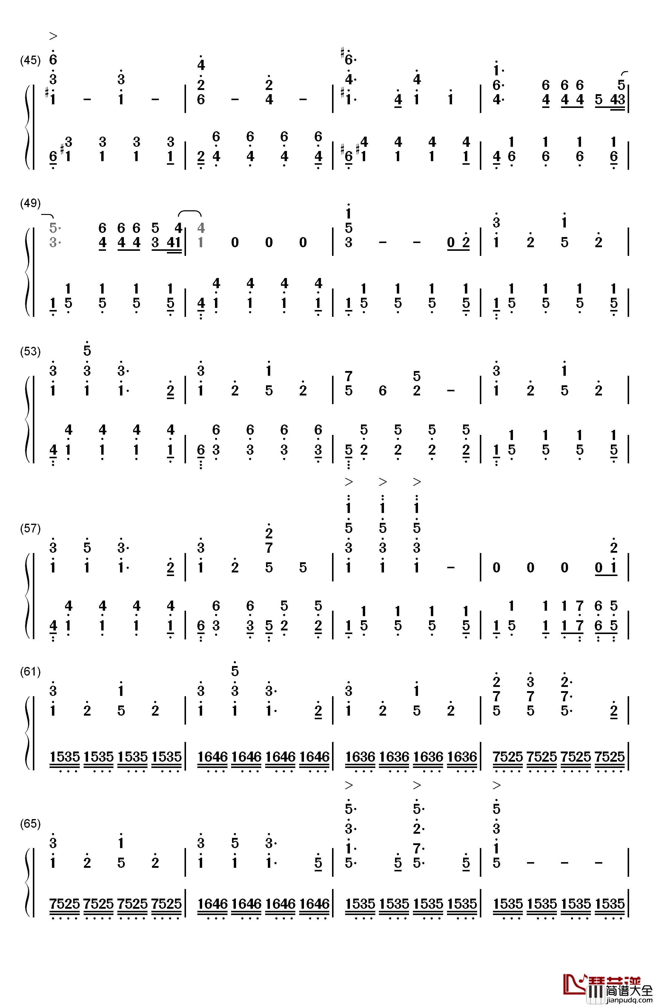 House_Of_Gold钢琴简谱_数字双手_Twenty_One_Pilots